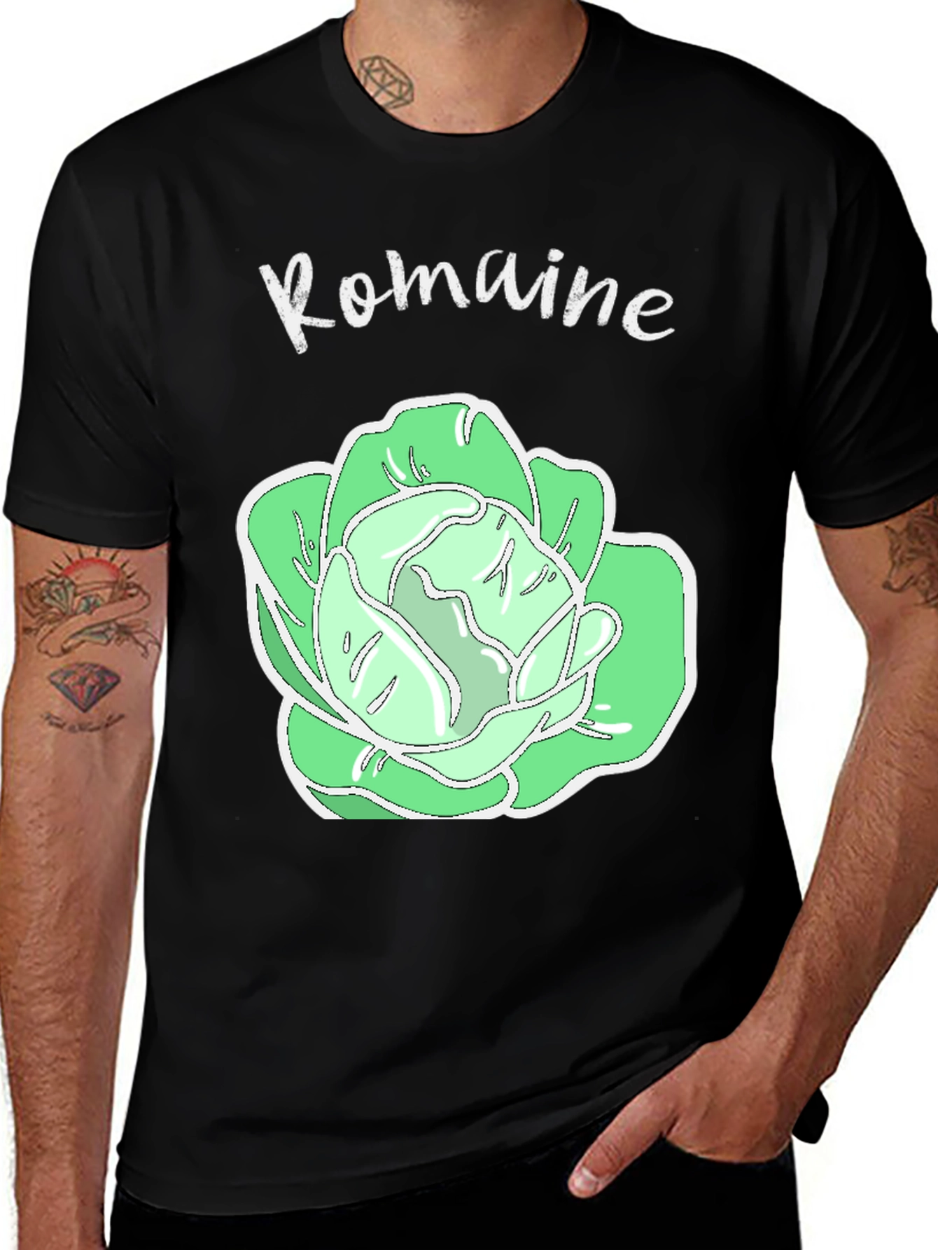 Romaine Lettuce T-Shirt - Funny Vegan Vegetarian Tee
