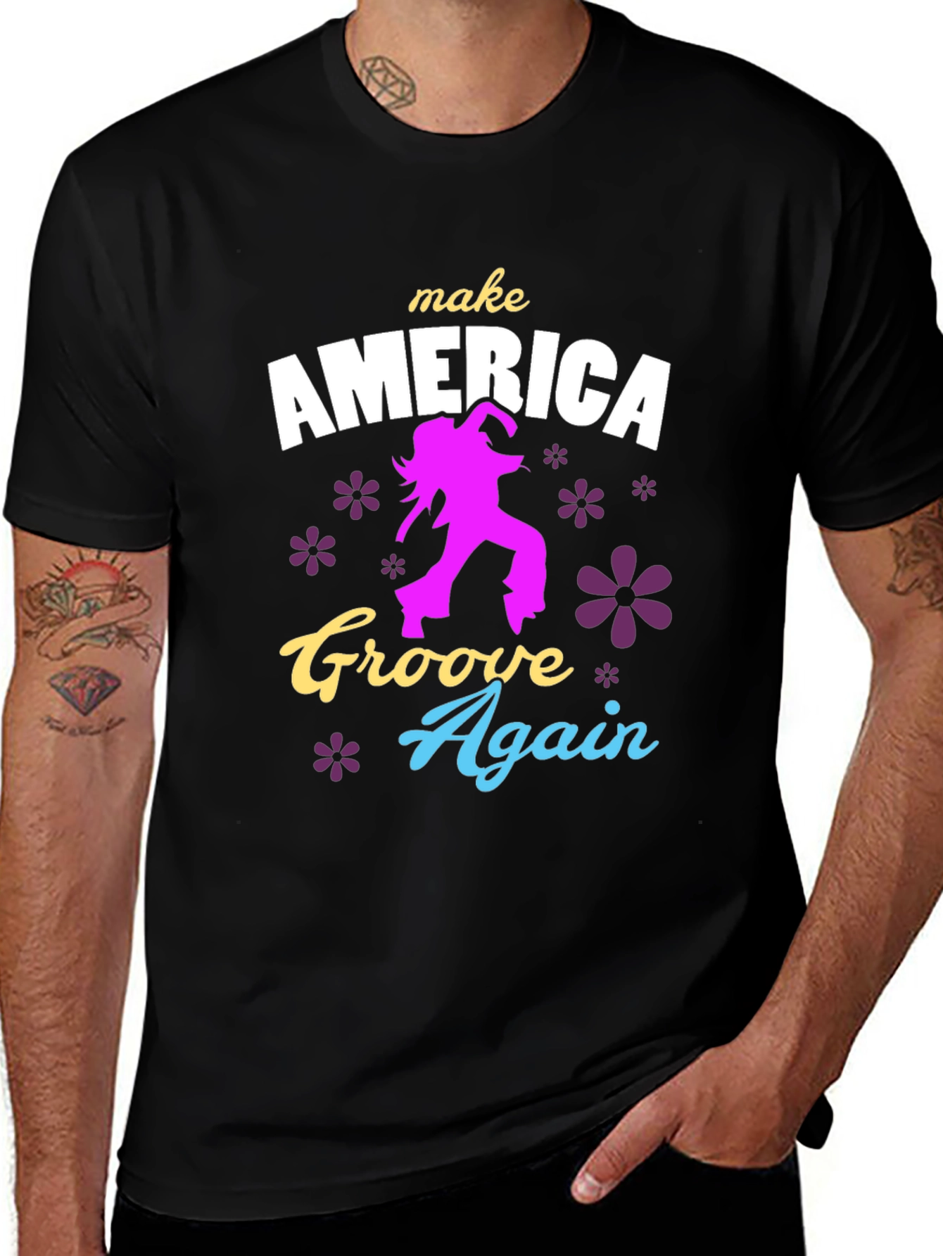 Variant 27 of Make America Groove Again Graphic T-Shirt