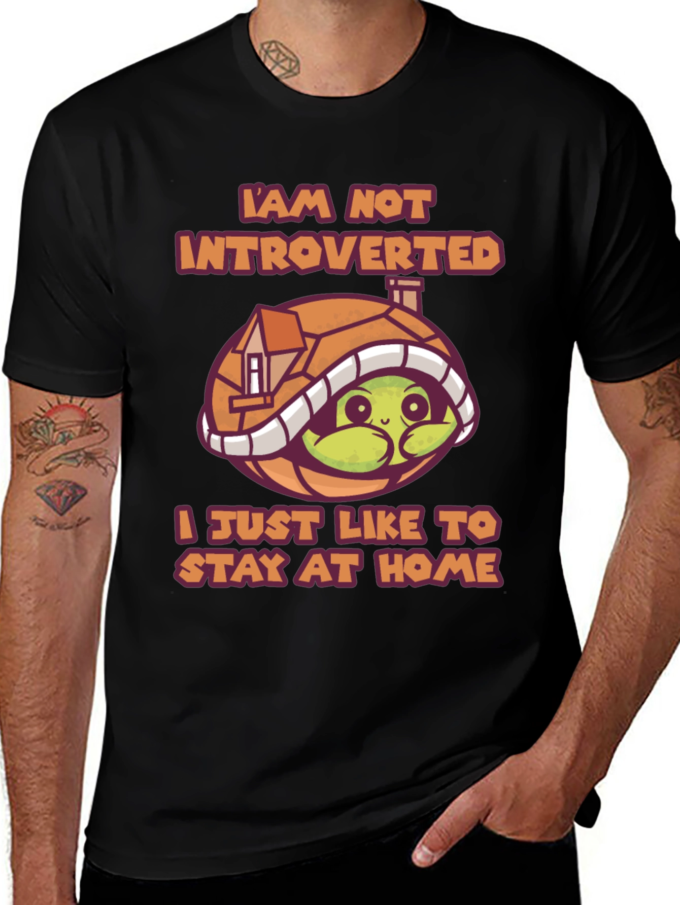 Variant 18 of Introverted Turtle Homebody T-Shirt