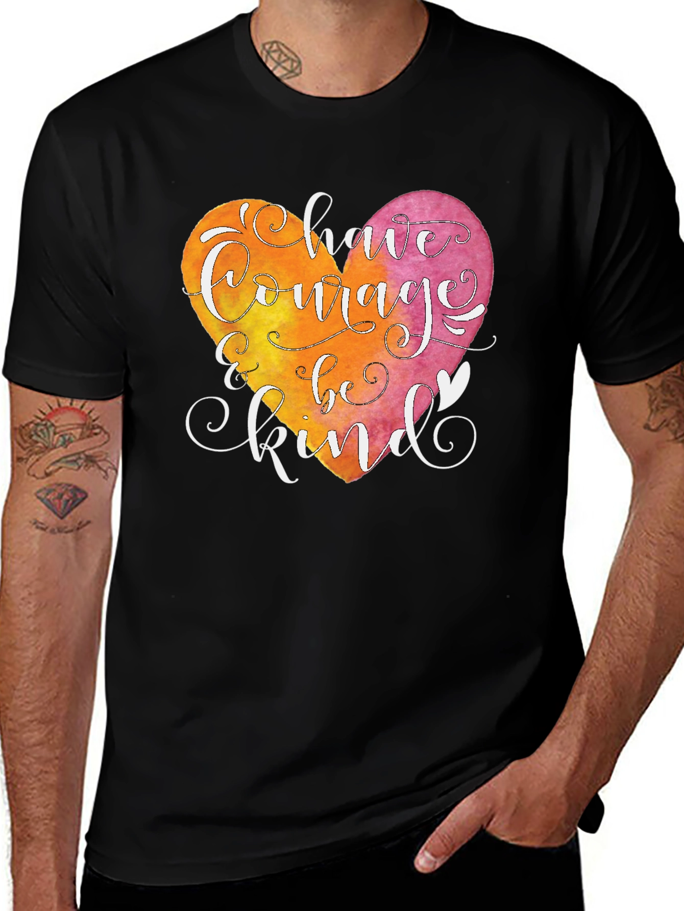 Variant 16 of Courage and Kindness Heart T-Shirt