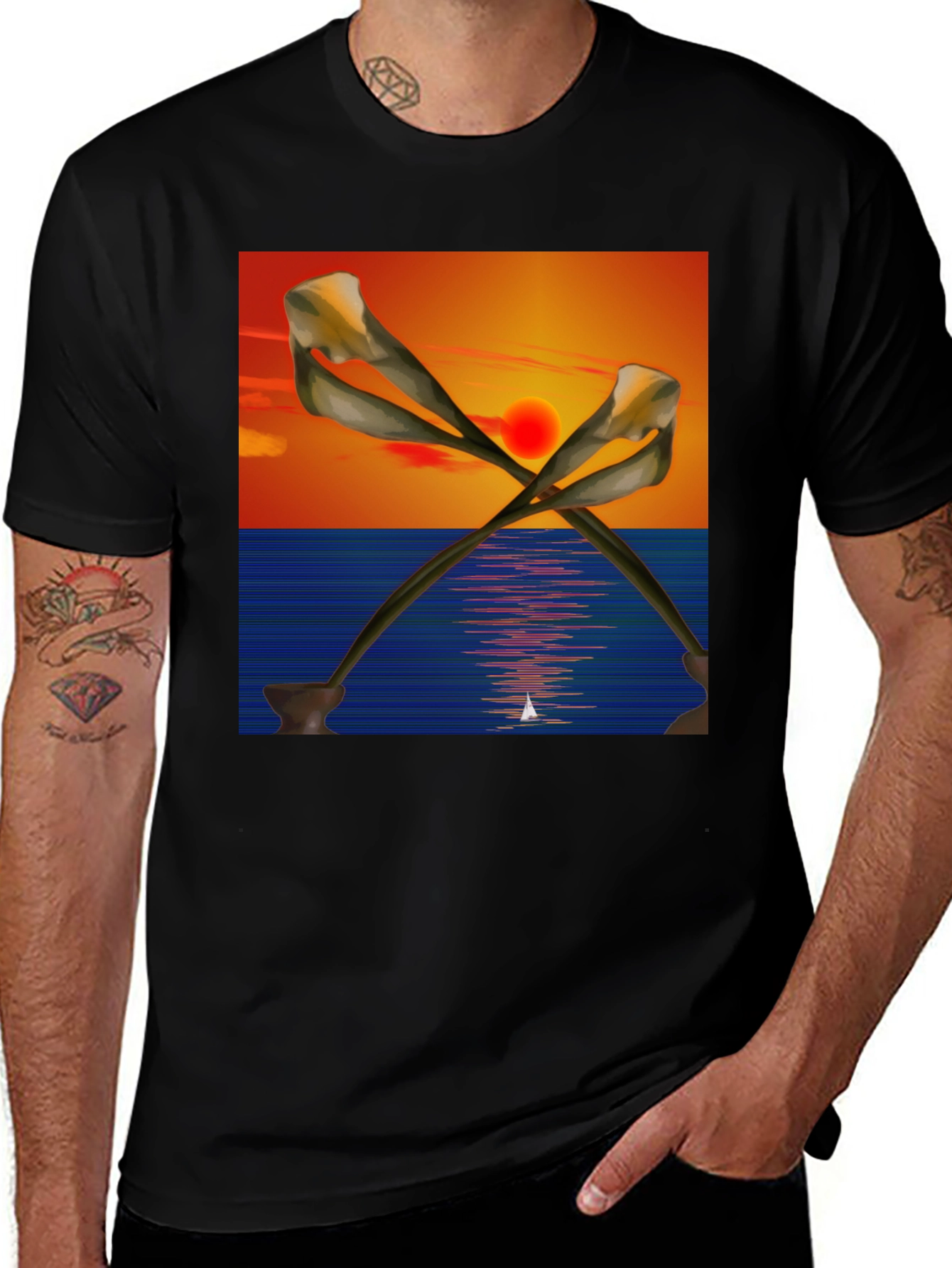 Variant 14 of Sunset Calla Lily T-Shirt