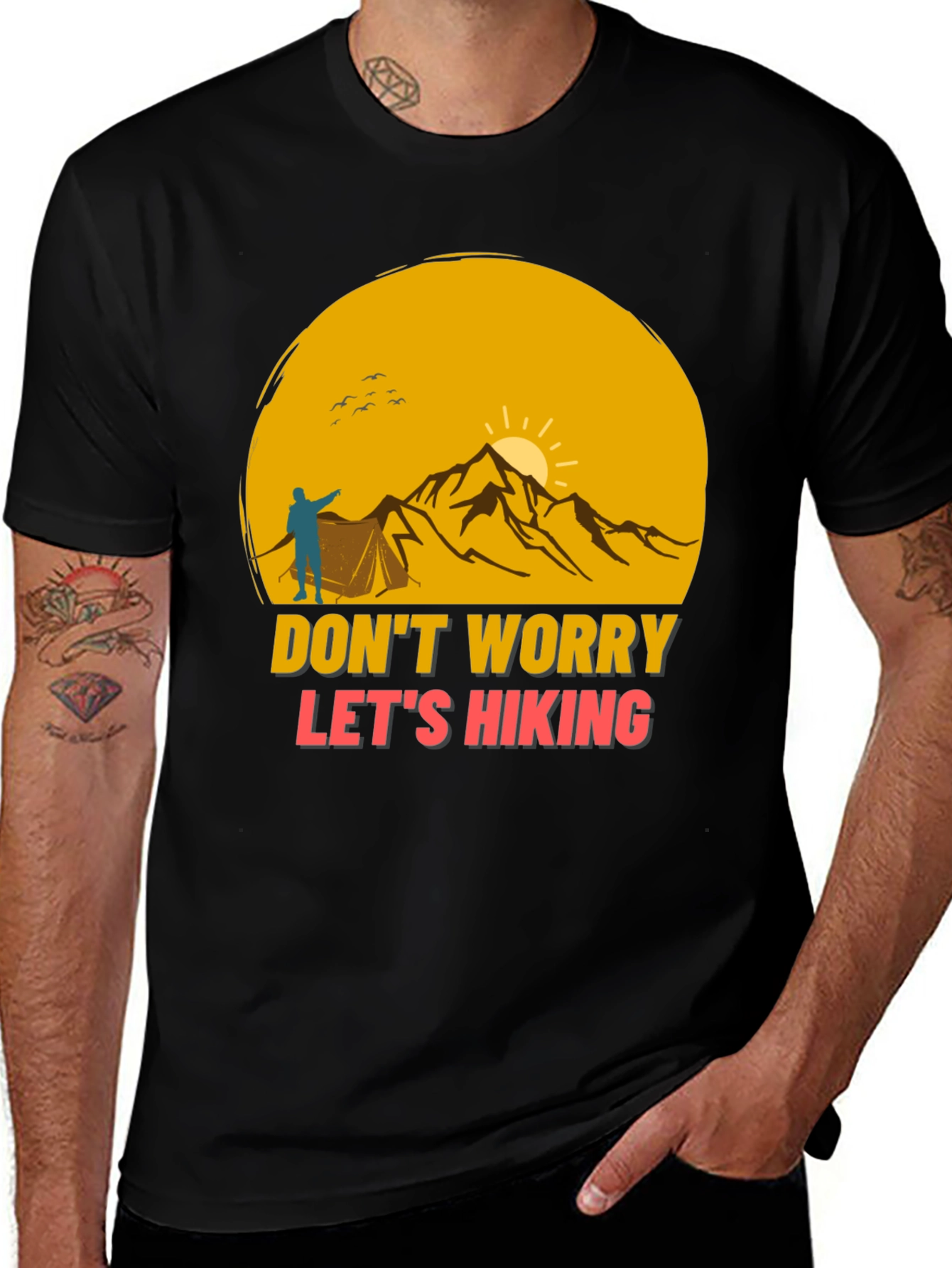 Variant 24 of Hiking Adventure T-Shirt - Don't Worry, Let's Hike