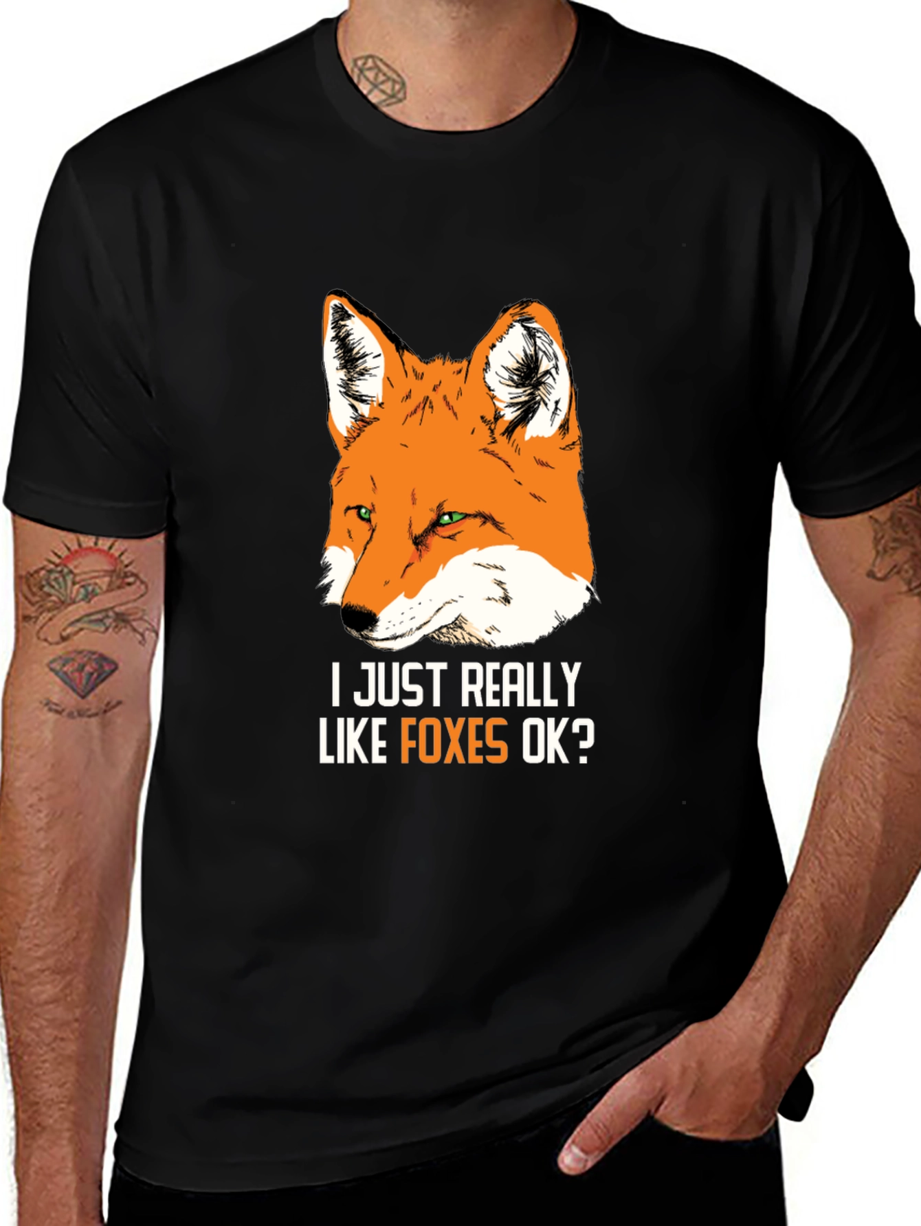 Variant 10 of I Just Really Like Foxes OK? Graphic Tee