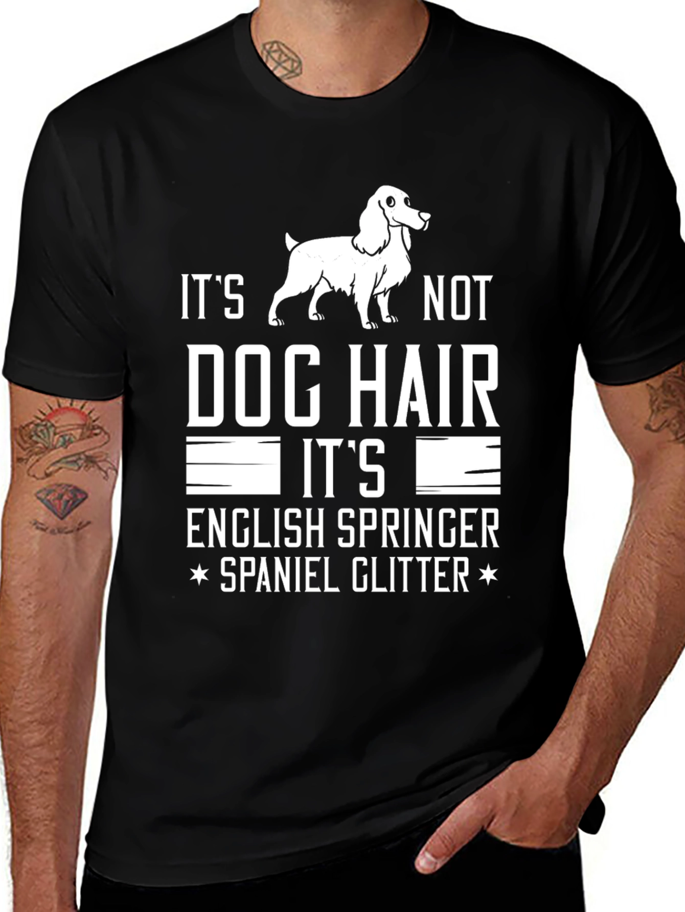 Dog Hair English Springer Spaniel T-Shirt
