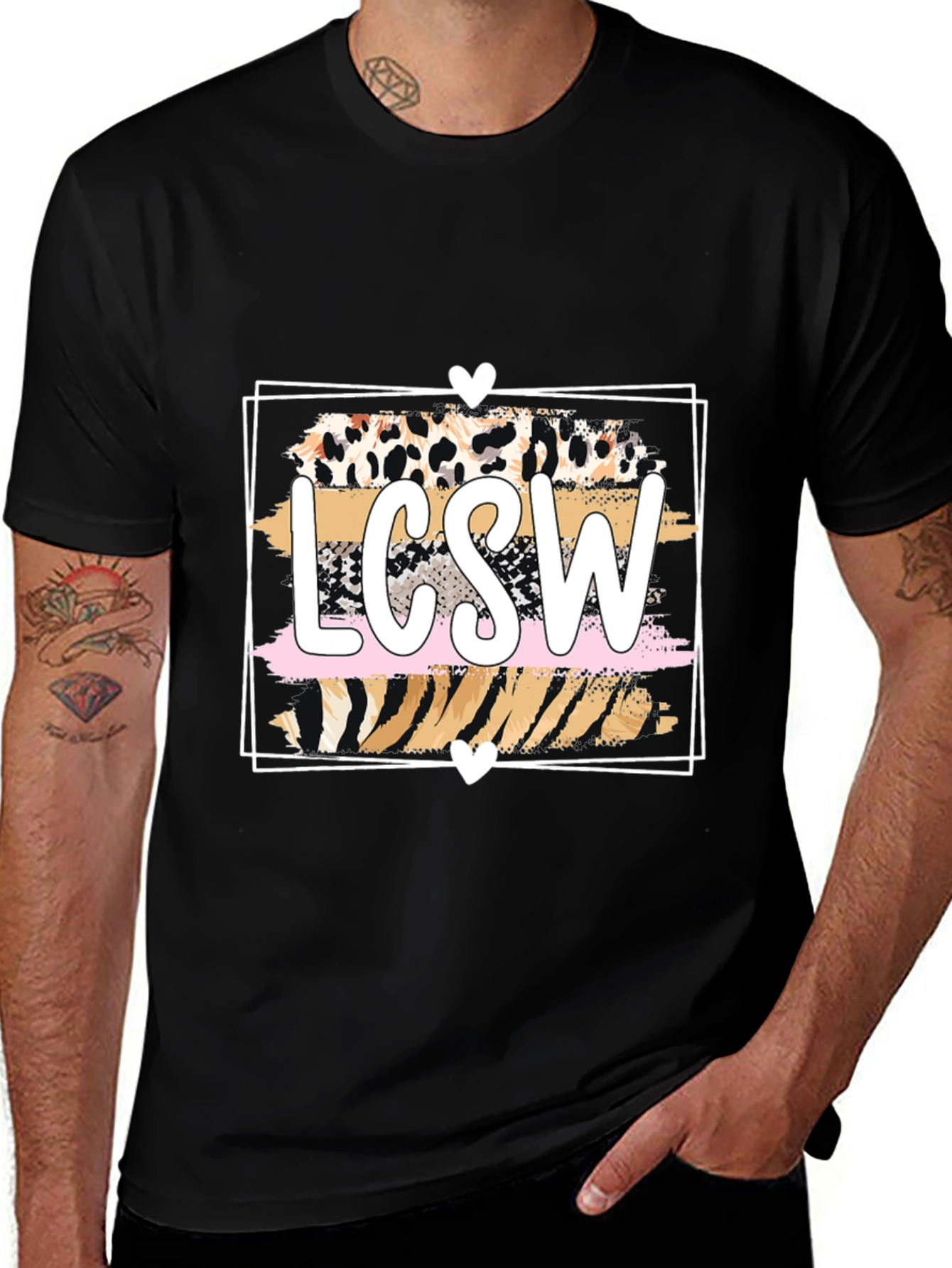 Variant 4 of LCSW Leopard Print Graphic T-Shirt