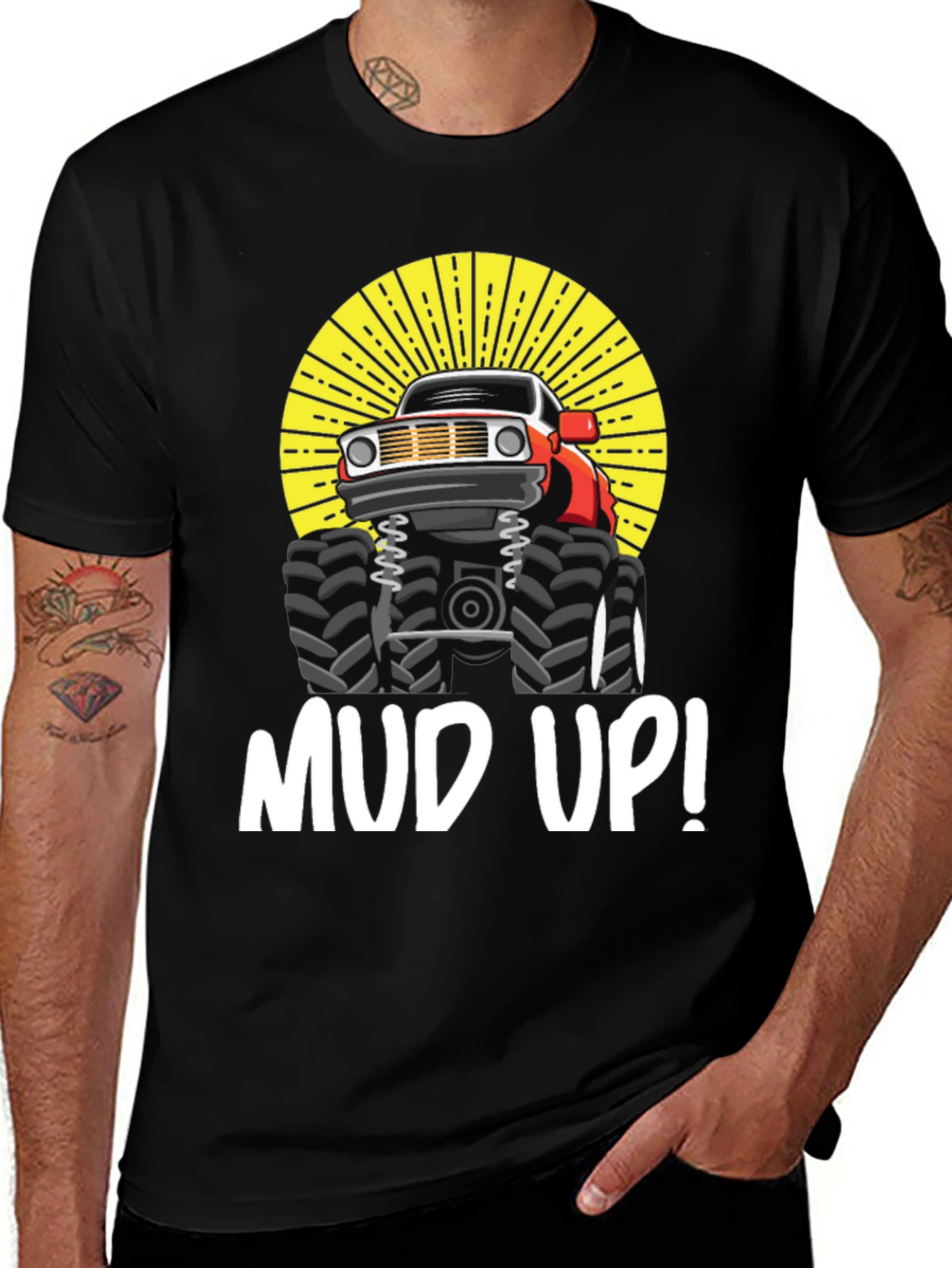 Variant 11 of Mud Up Monster Truck Graphic Tee