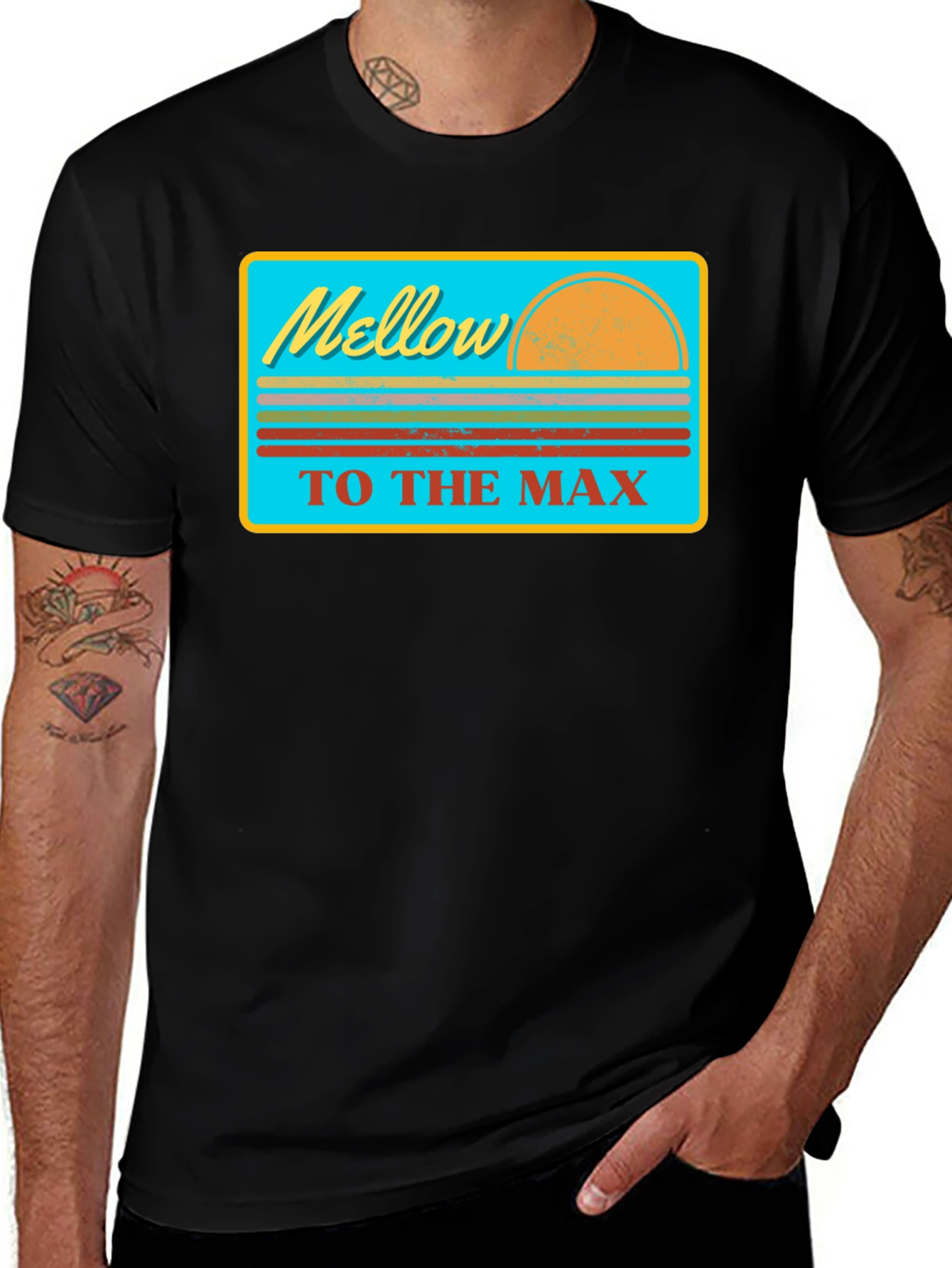 Variant 23 of Mellow To The Max Retro Graphic Tee