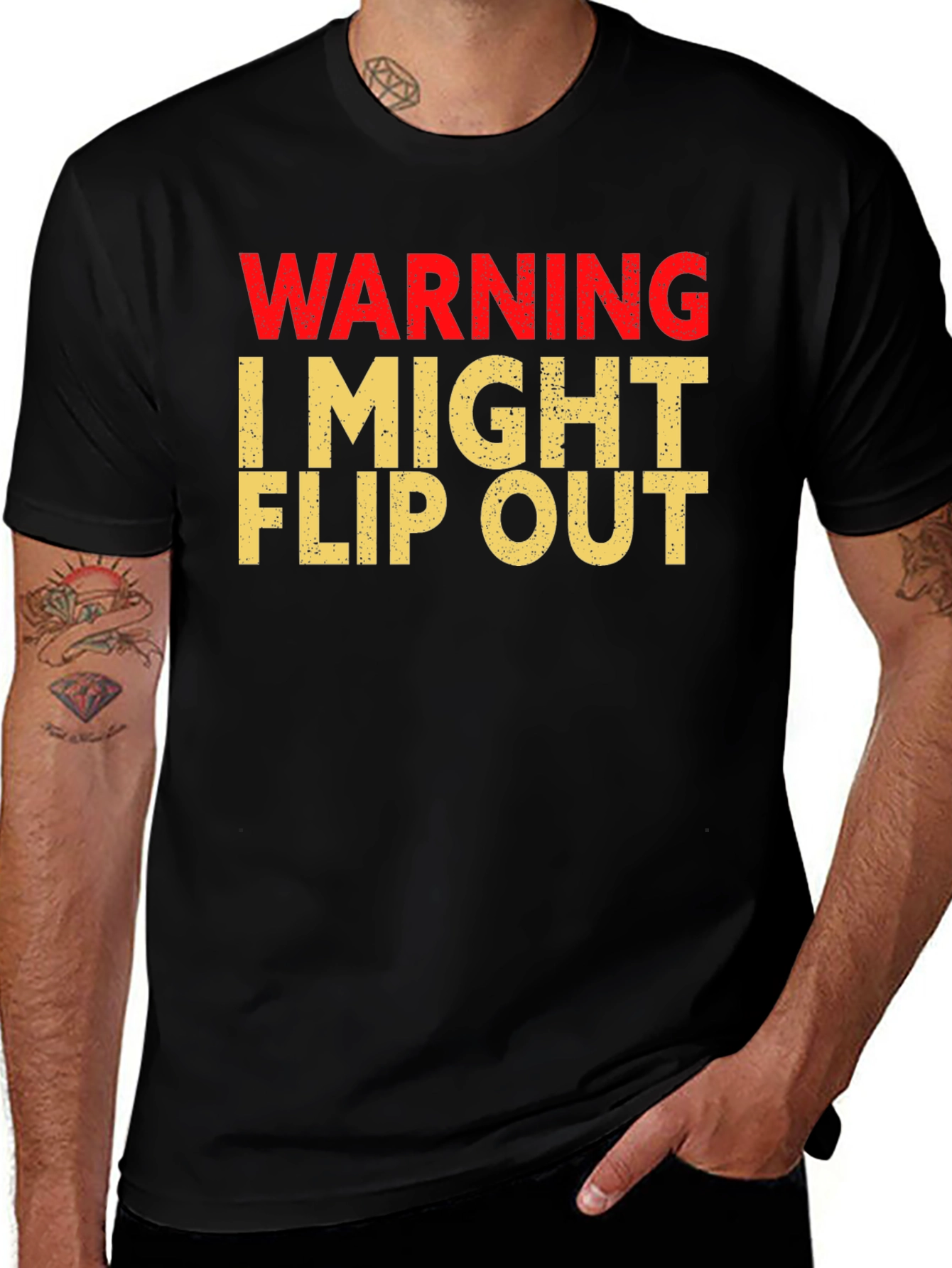 Variant 14 of Warning I Might Flip Out T-Shirt