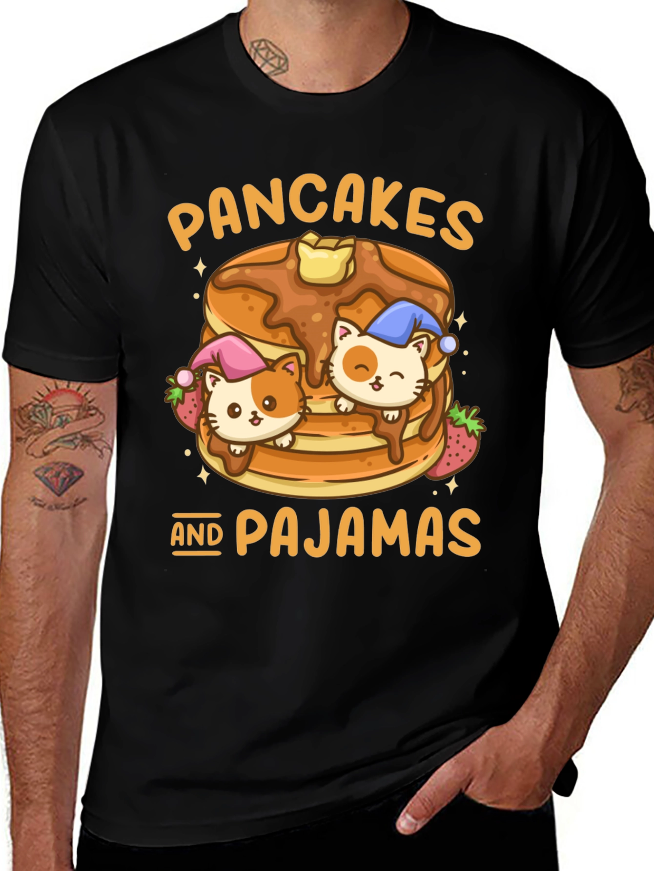 Variant 20 of Pancakes & Pajamas Cartoon T-Shirt