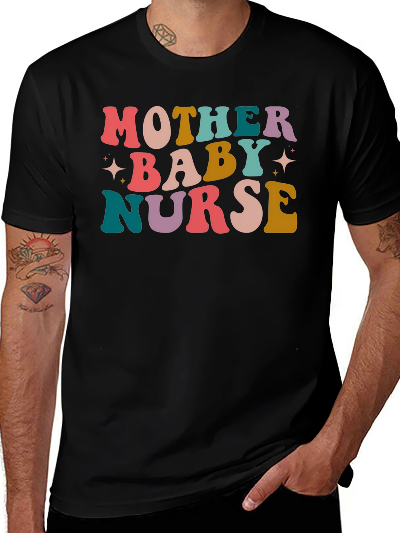 Mother Baby Nurse Graphic T-Shirt