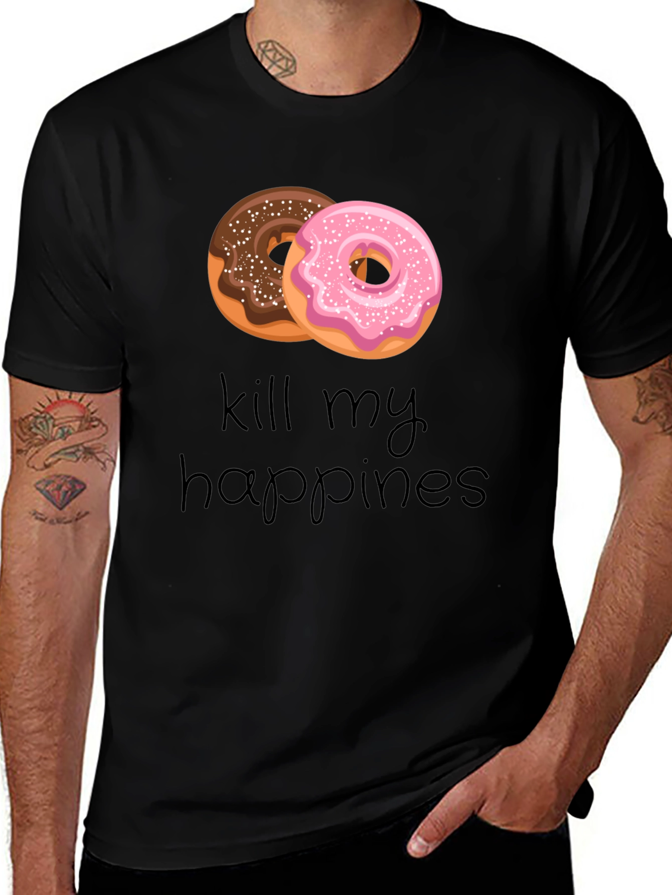 Variant 2 of Donut Kill My Happiness T-Shirt