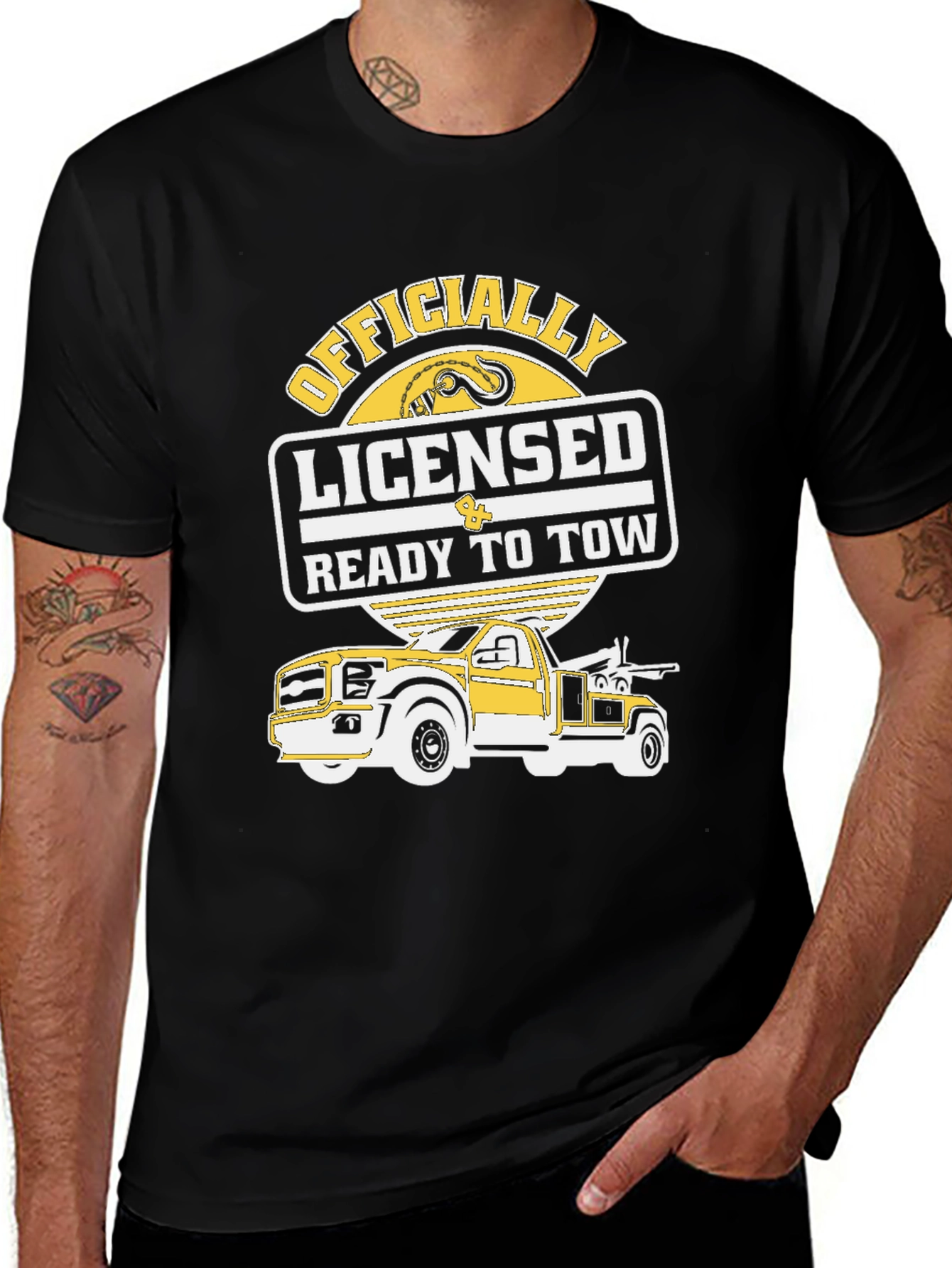Variant 23 of Officially Licensed Ready to Tow Black T-Shirt
