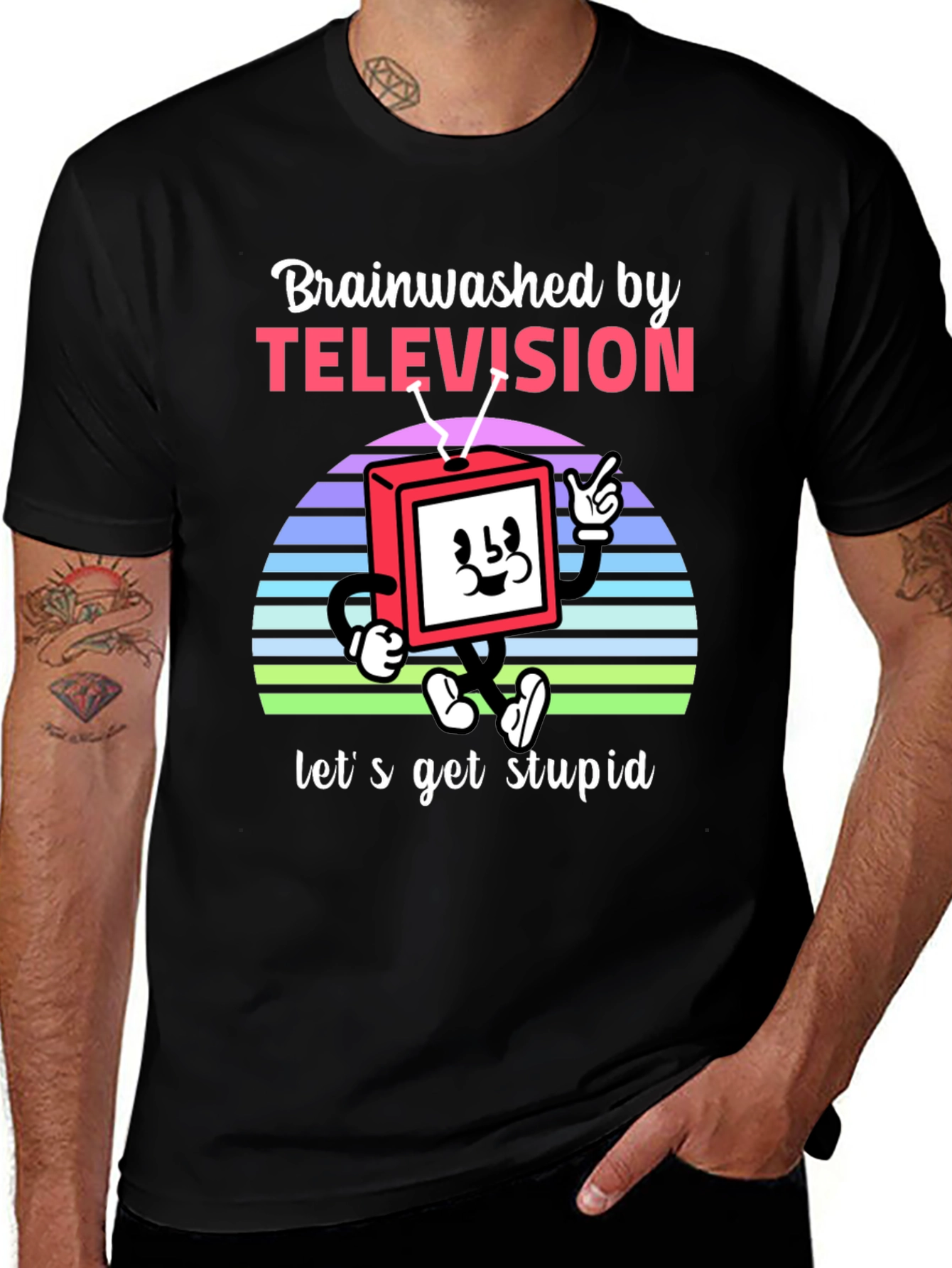 Variant 28 of Brainwashed by Television T-Shirt