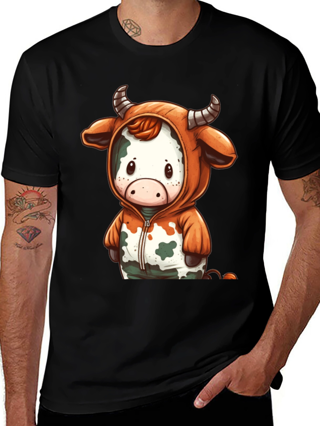 Variant 21 of Cute Cow Hoodie T-Shirt