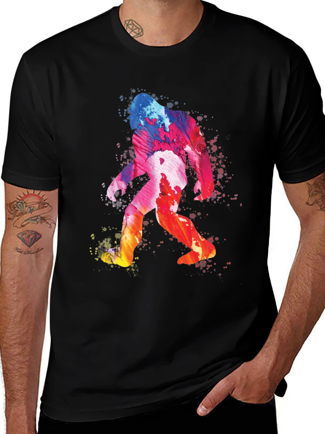 Colorful Bigfoot T-Shirt - Squatch Style