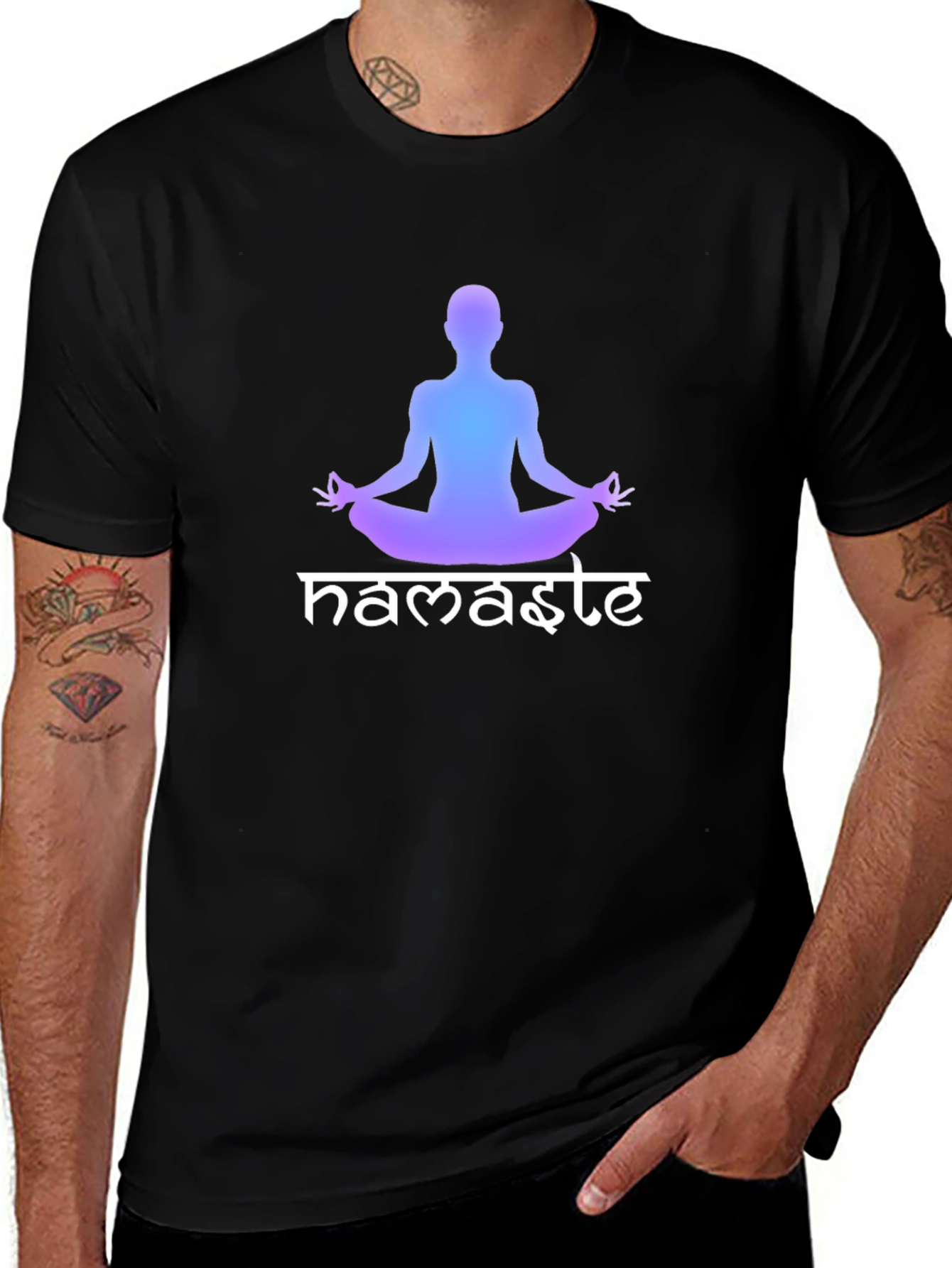 Variant 8 of Namaste Yoga T-Shirt - Meditate in Style