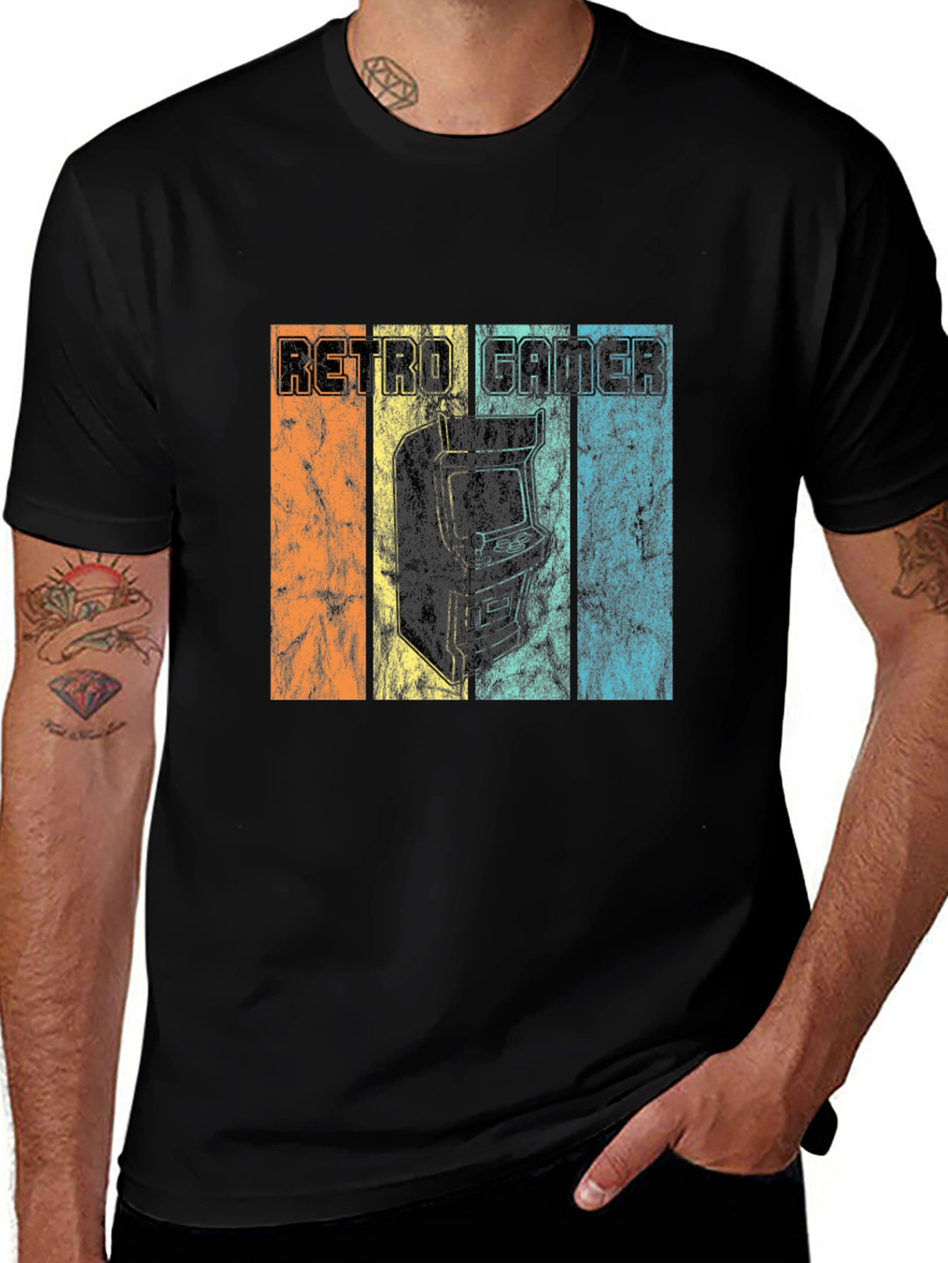 Variant 7 of Retro Gamer Arcade T-Shirt - Classic Gaming Style
