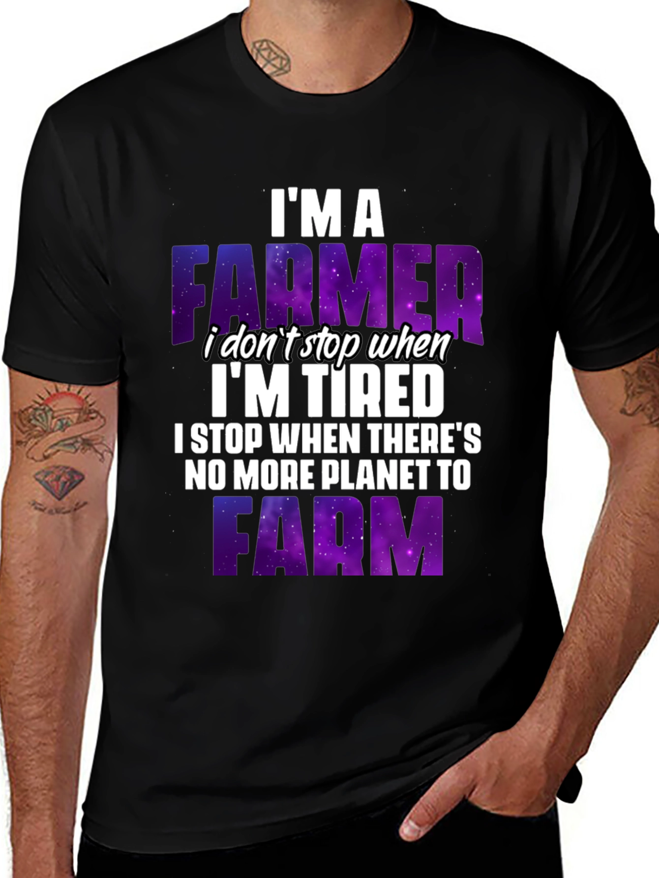 Variant 7 of I'm A Farmer Graphic T-Shirt