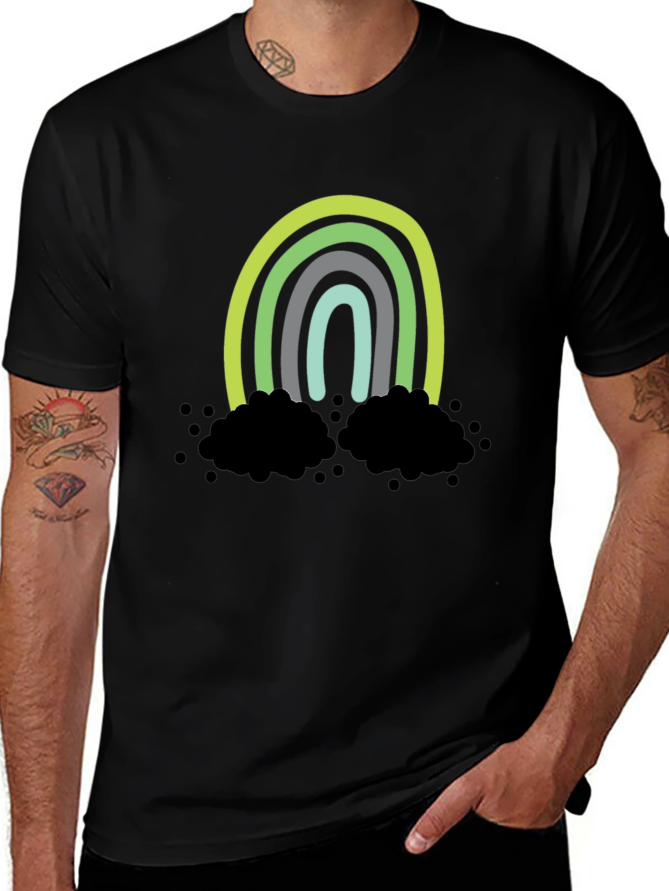 Variant 8 of Rainbow T-Shirt - Lucky Cloud Design