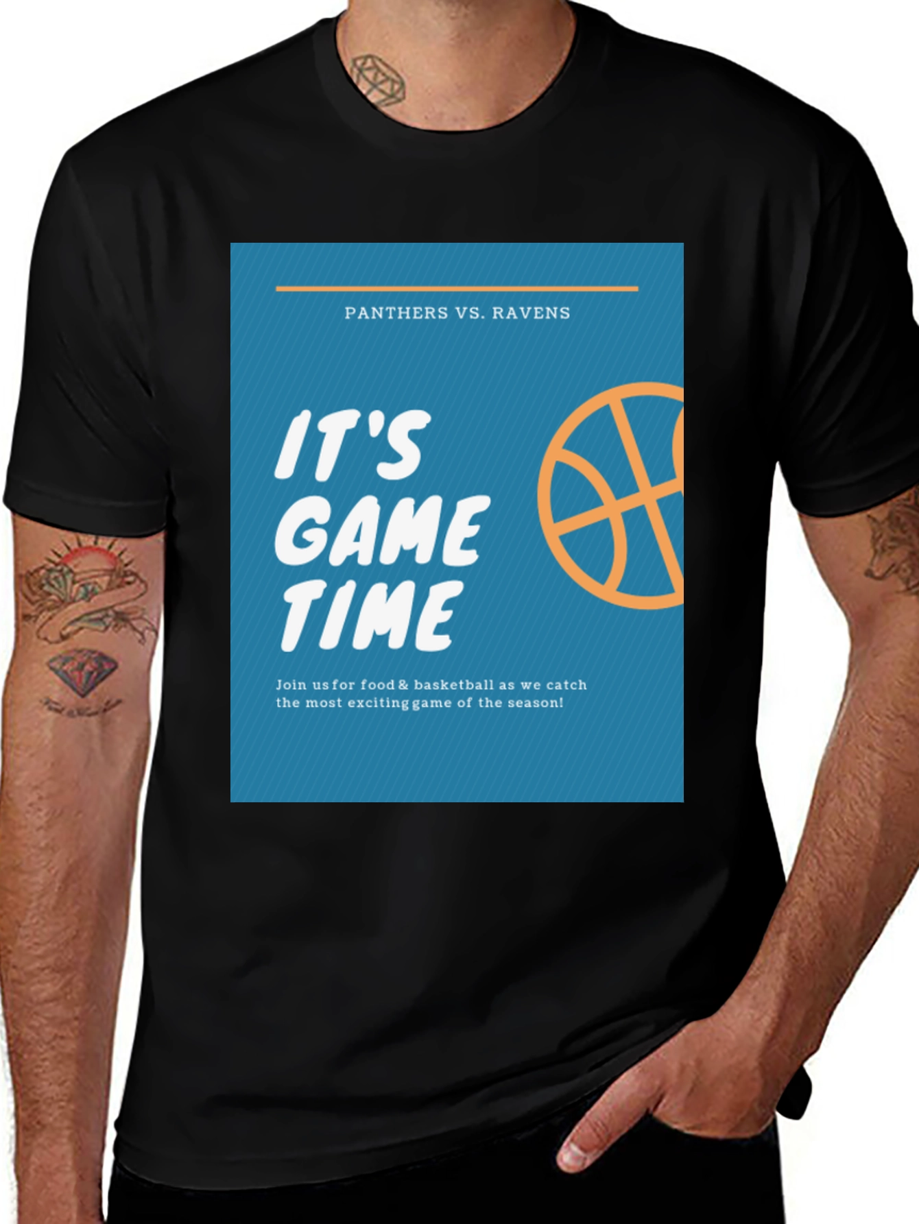 Variant 8 of It's Game Time Basketball T-Shirt