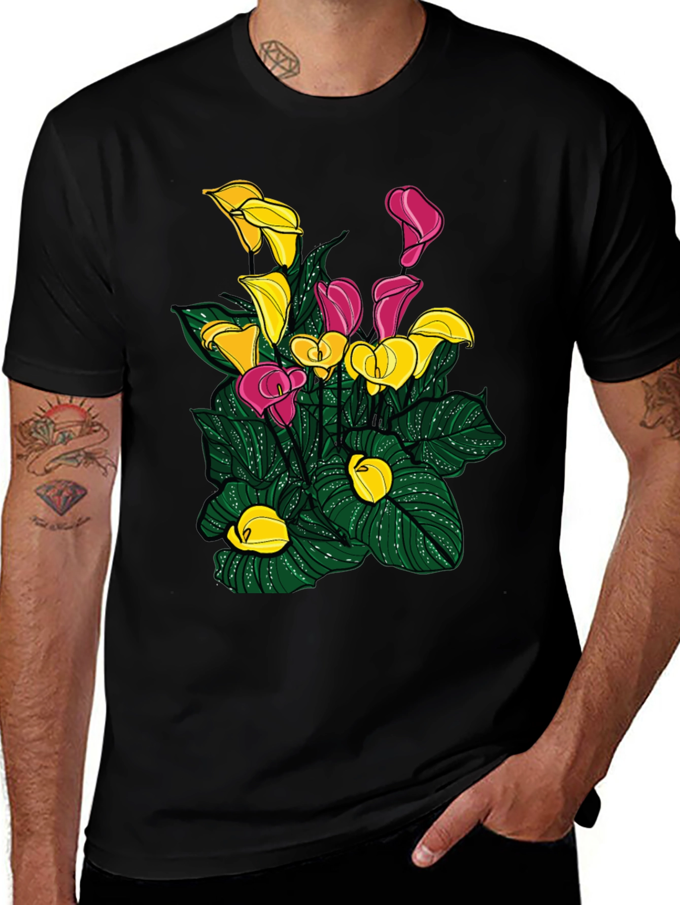 Variant 26 of Calla Lily Graphic T-Shirt - Unique Floral Design