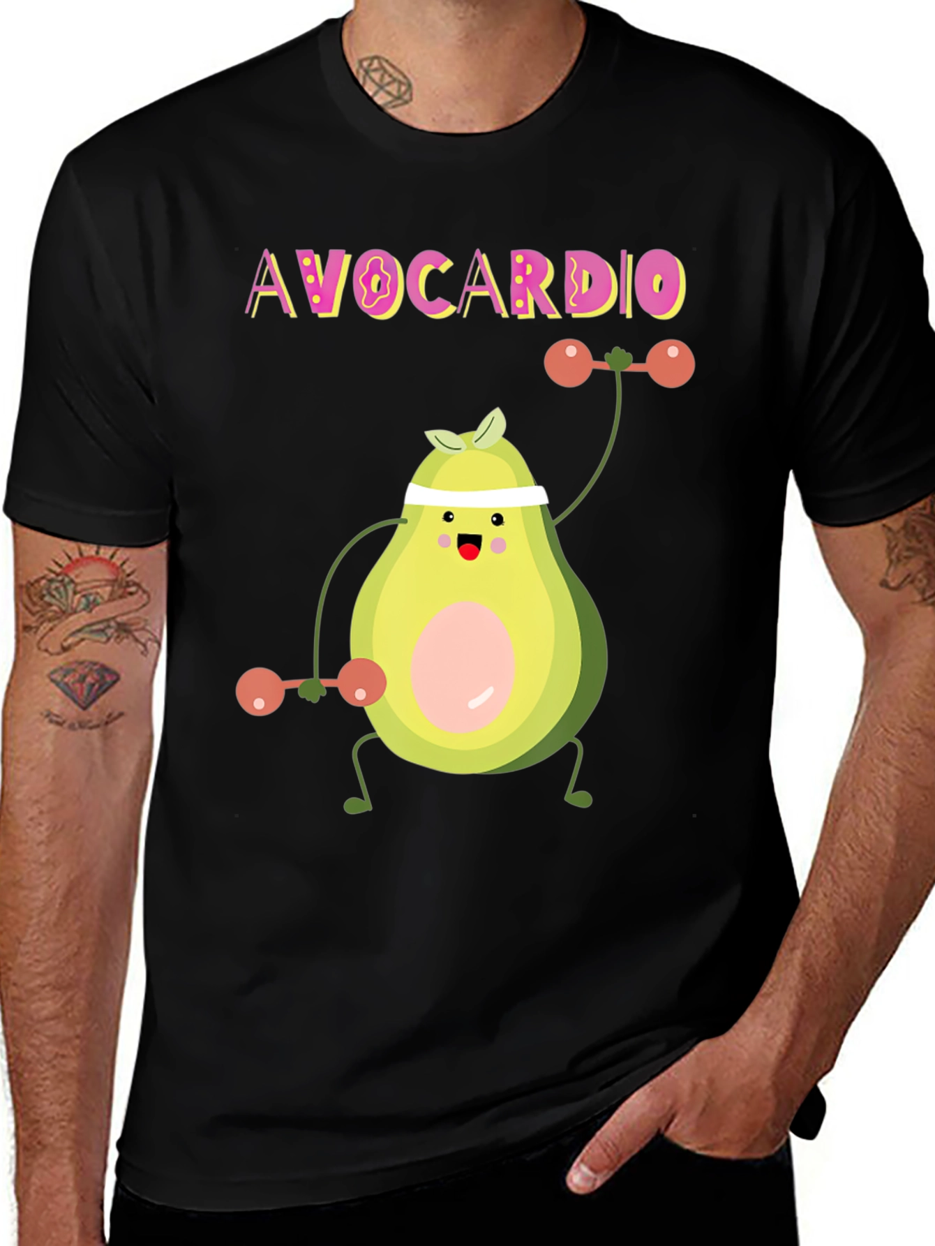 Variant 25 of Avocardio Funny Workout Avocado T-Shirt
