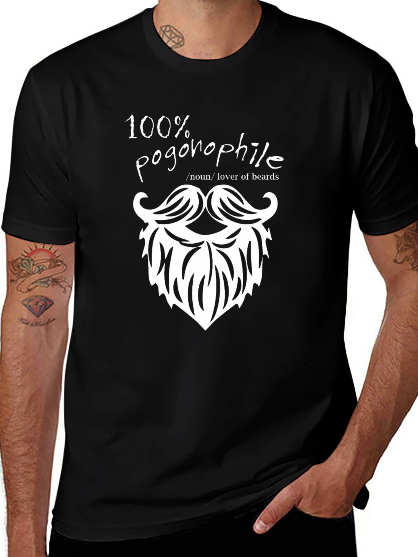 100% Pogophile T-Shirt - Lover of Beards Tee