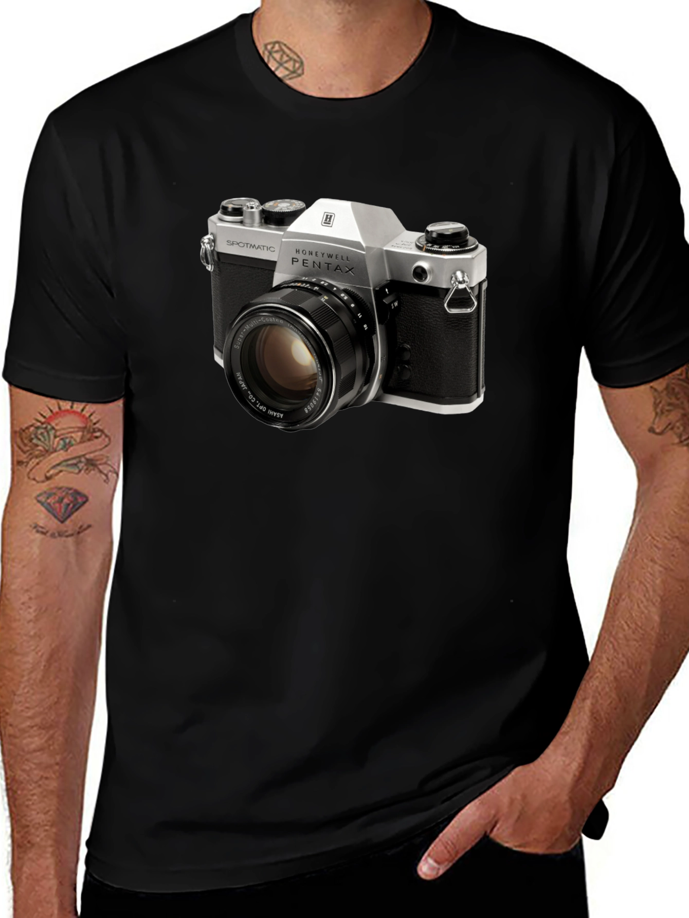 Vintage Camera Graphic Tee - Classic Photography Style