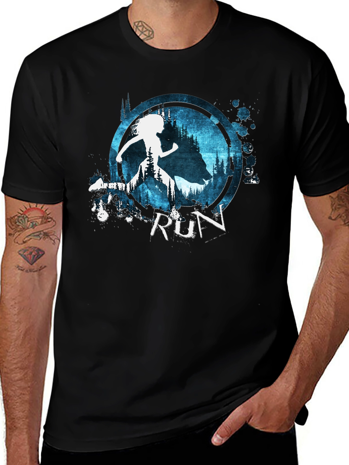 Variant 27 of Runner in the Woods Graphic Tee