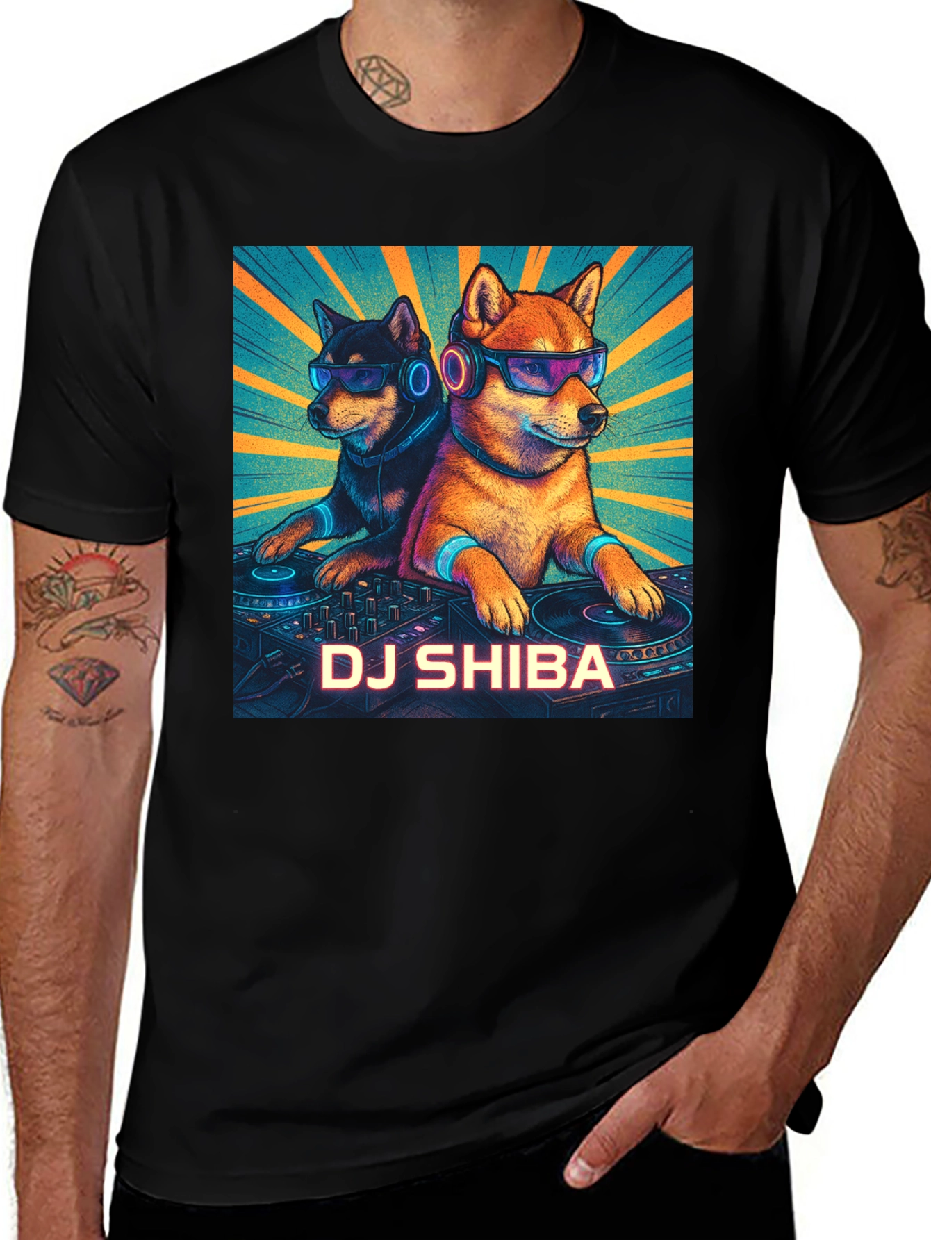 Variant 27 of DJ Shiba T-Shirt