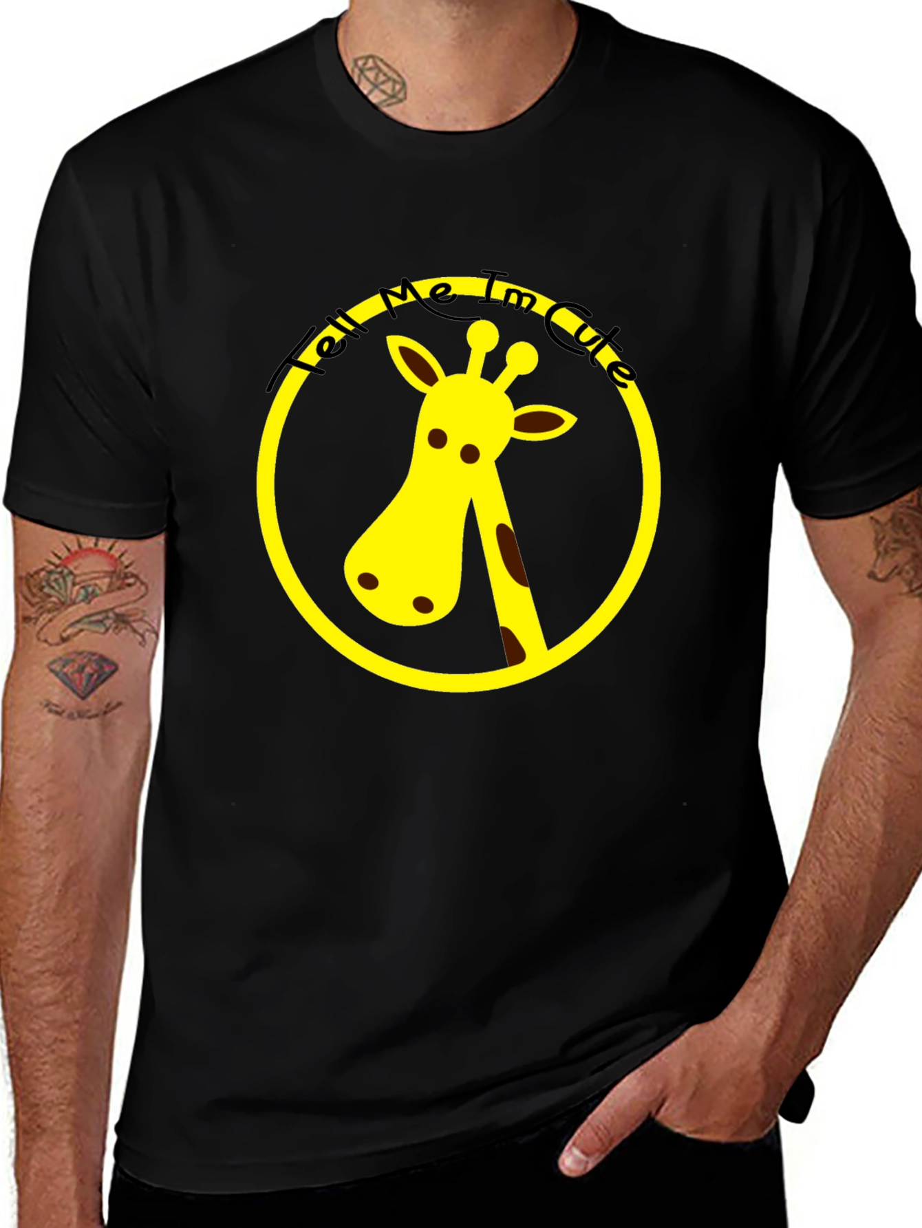 Cute Giraffe T-Shirt - Tell Me I'm Cute!