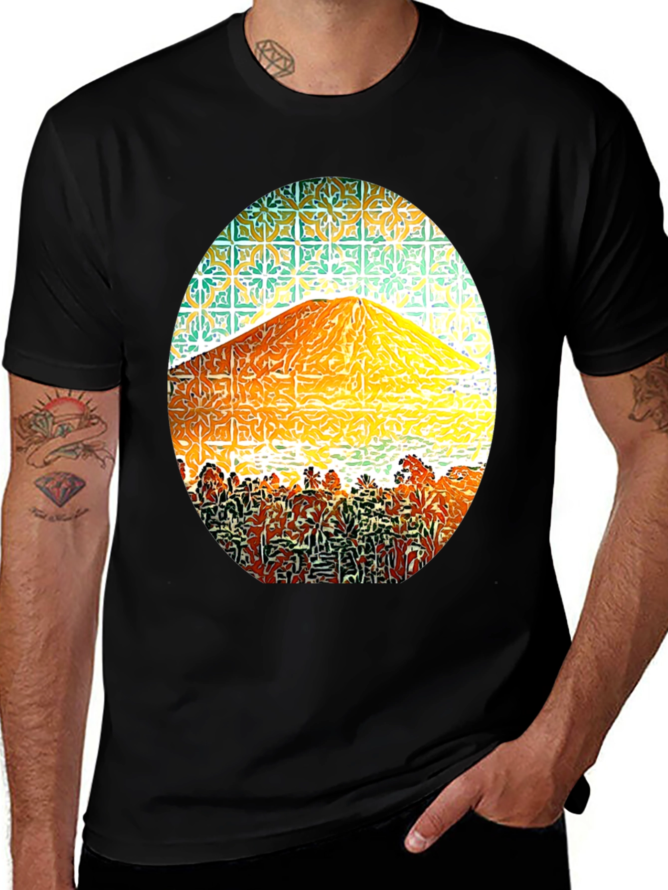 Variant 18 of Mountain Vista Graphic Tee - Artistic Print