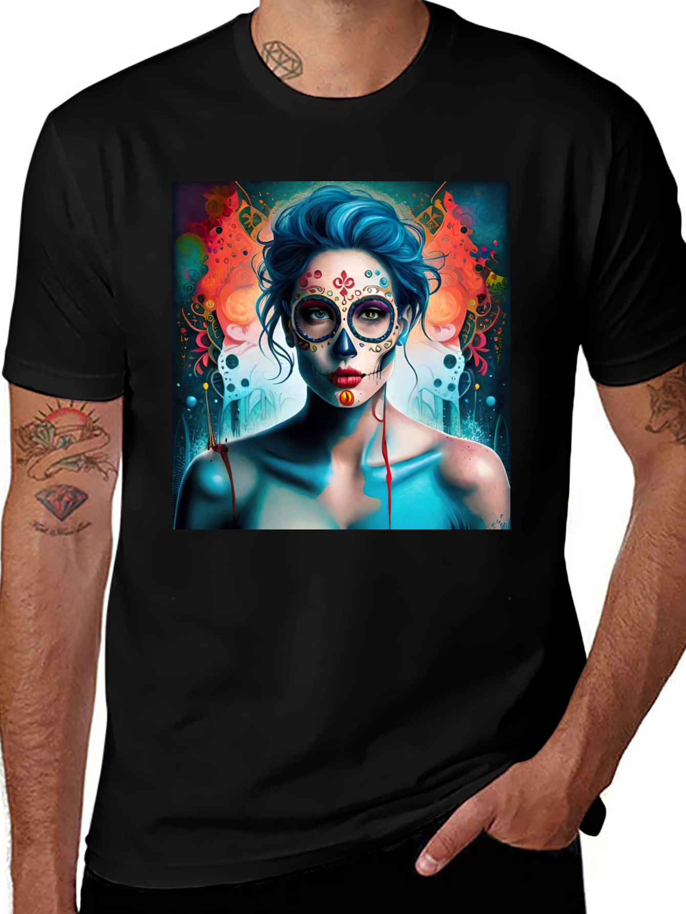 Variant 4 of Day of the Dead Tee
