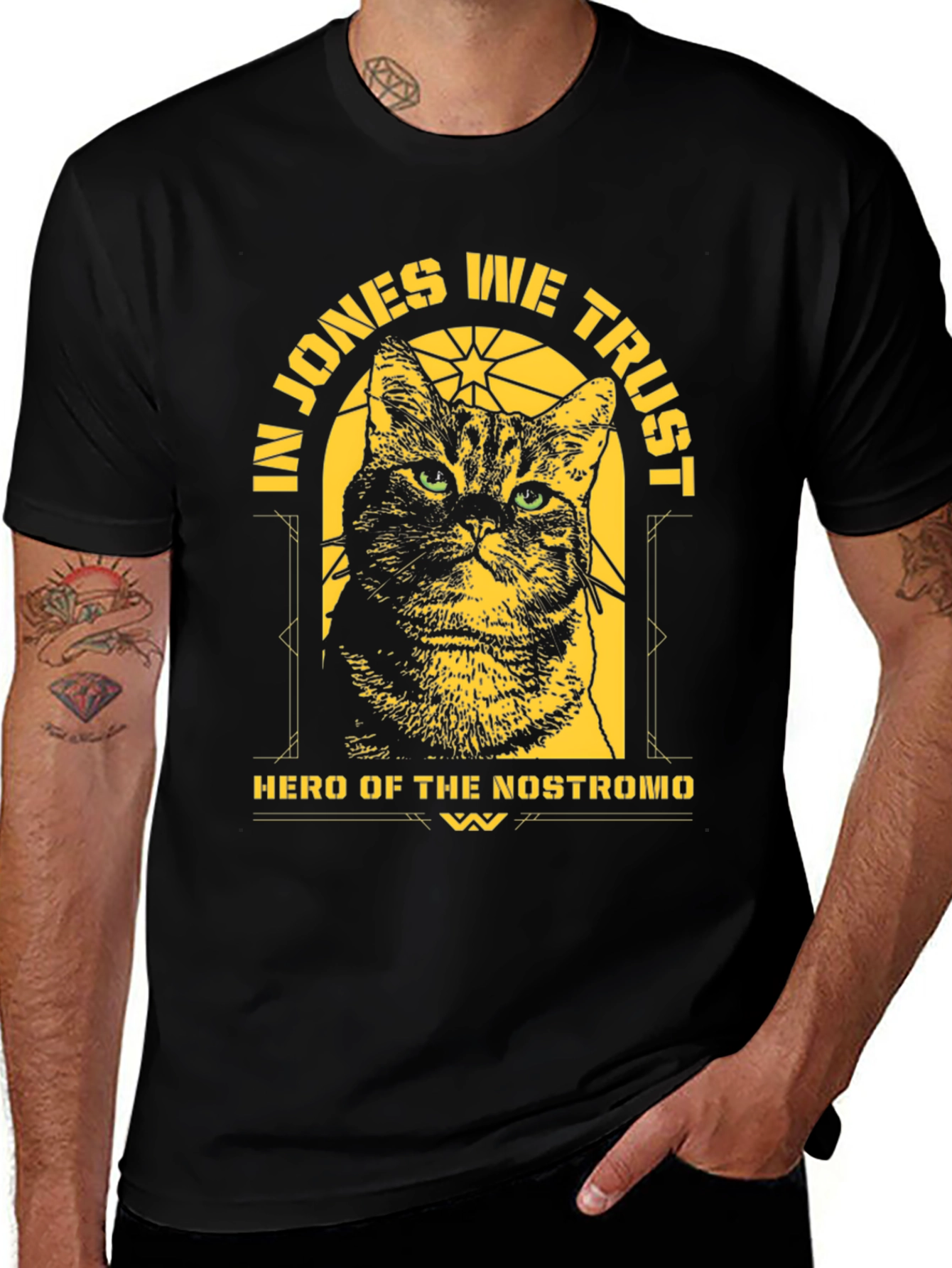 Variant 24 of In Jones We Trust T-Shirt - Hero of the Nostromo Cat Tee