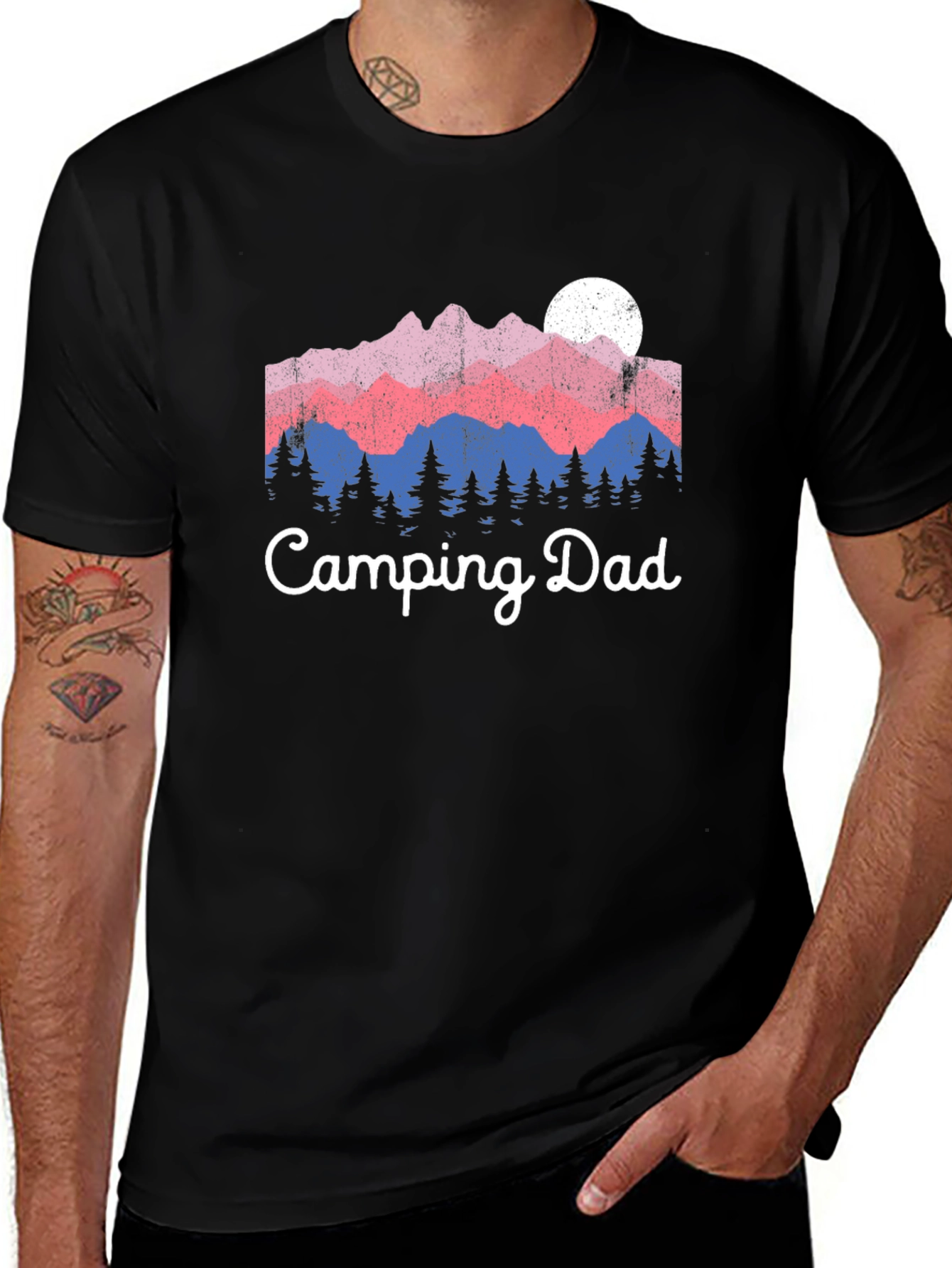 Variant 22 of Camping Dad Graphic T-Shirt - Outdoor Adventure Tee