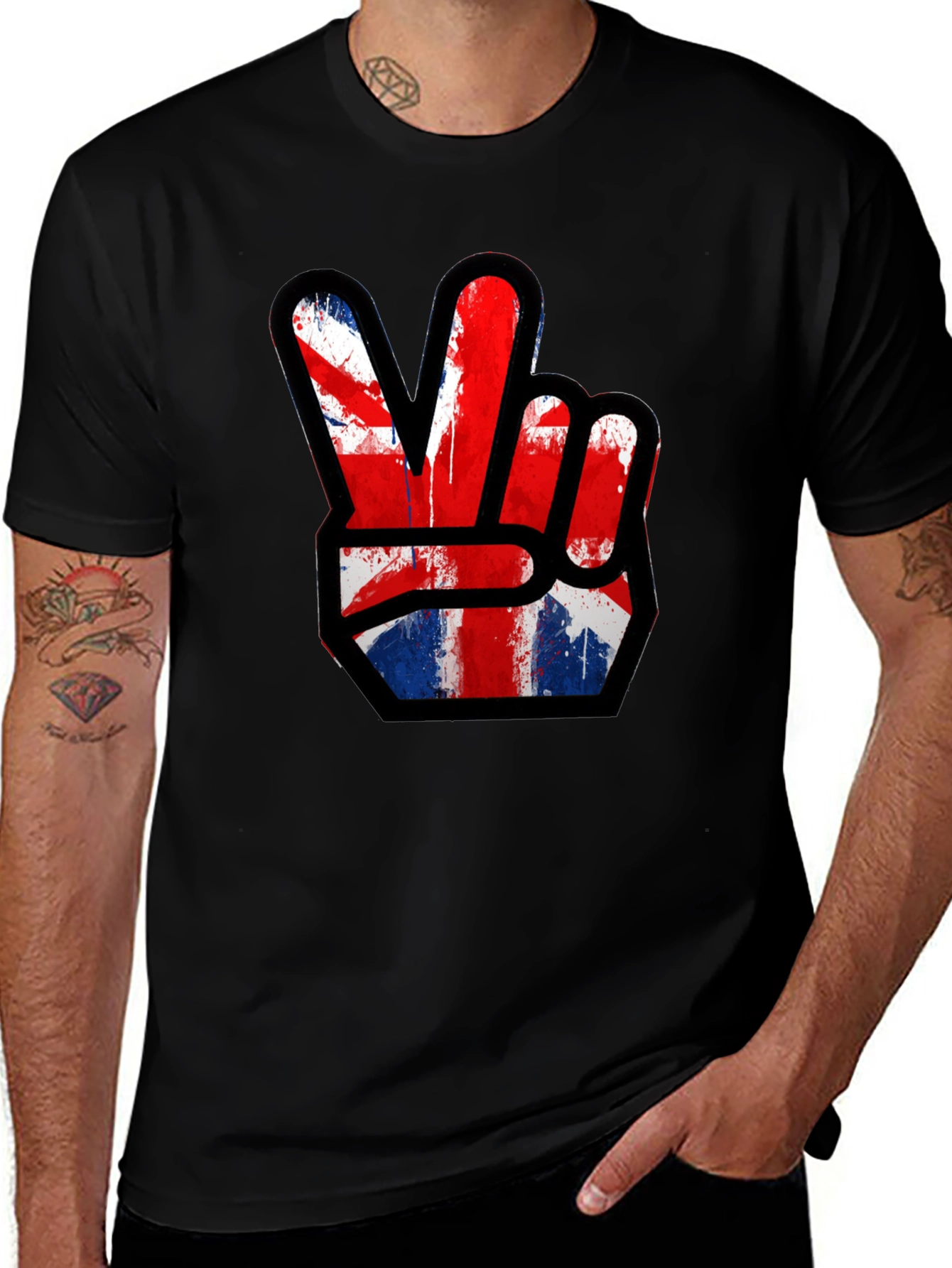 Union Jack Peace Sign T-Shirt