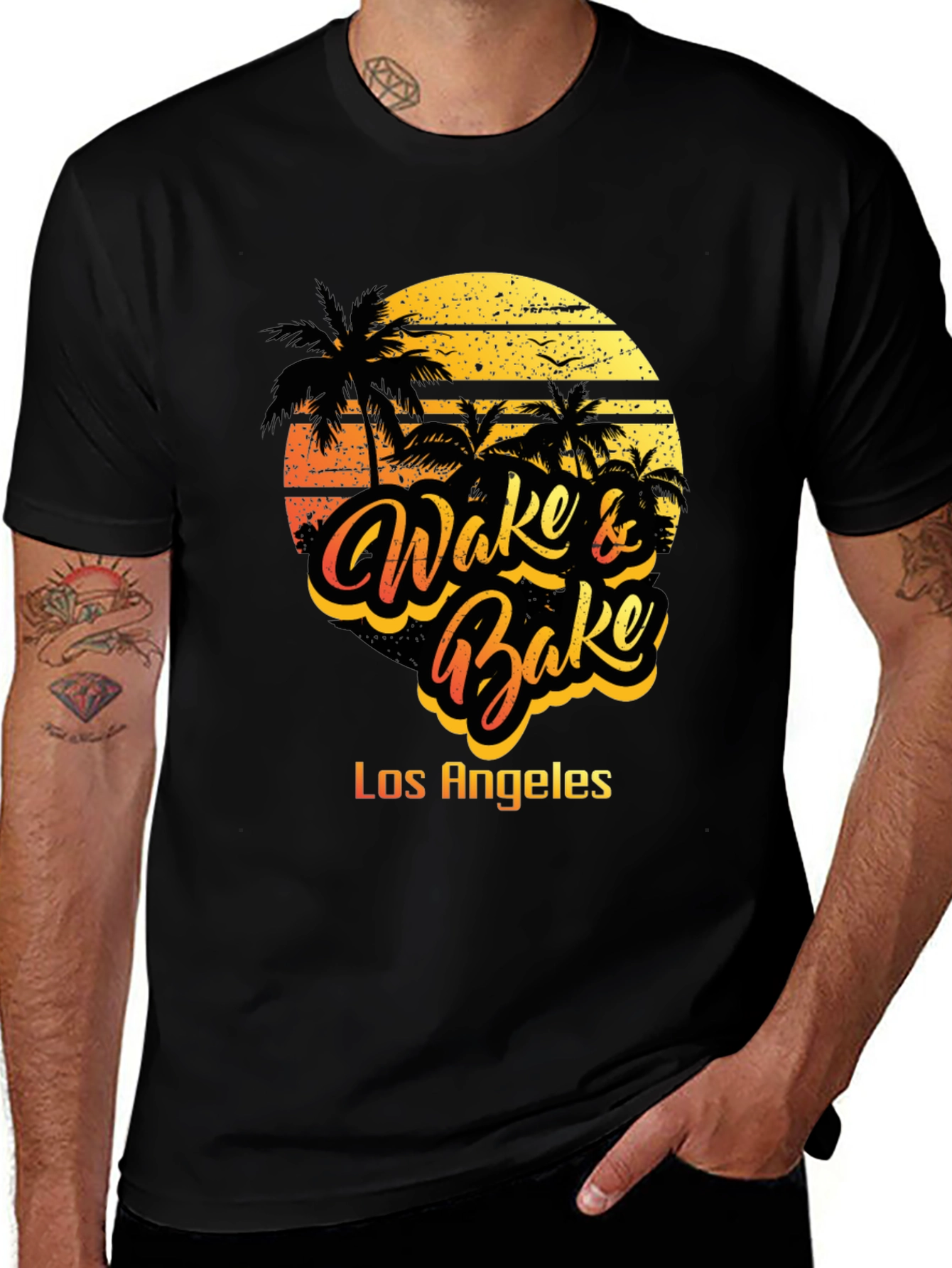 Variant 8 of Wake & Bake Los Angeles Graphic Tee