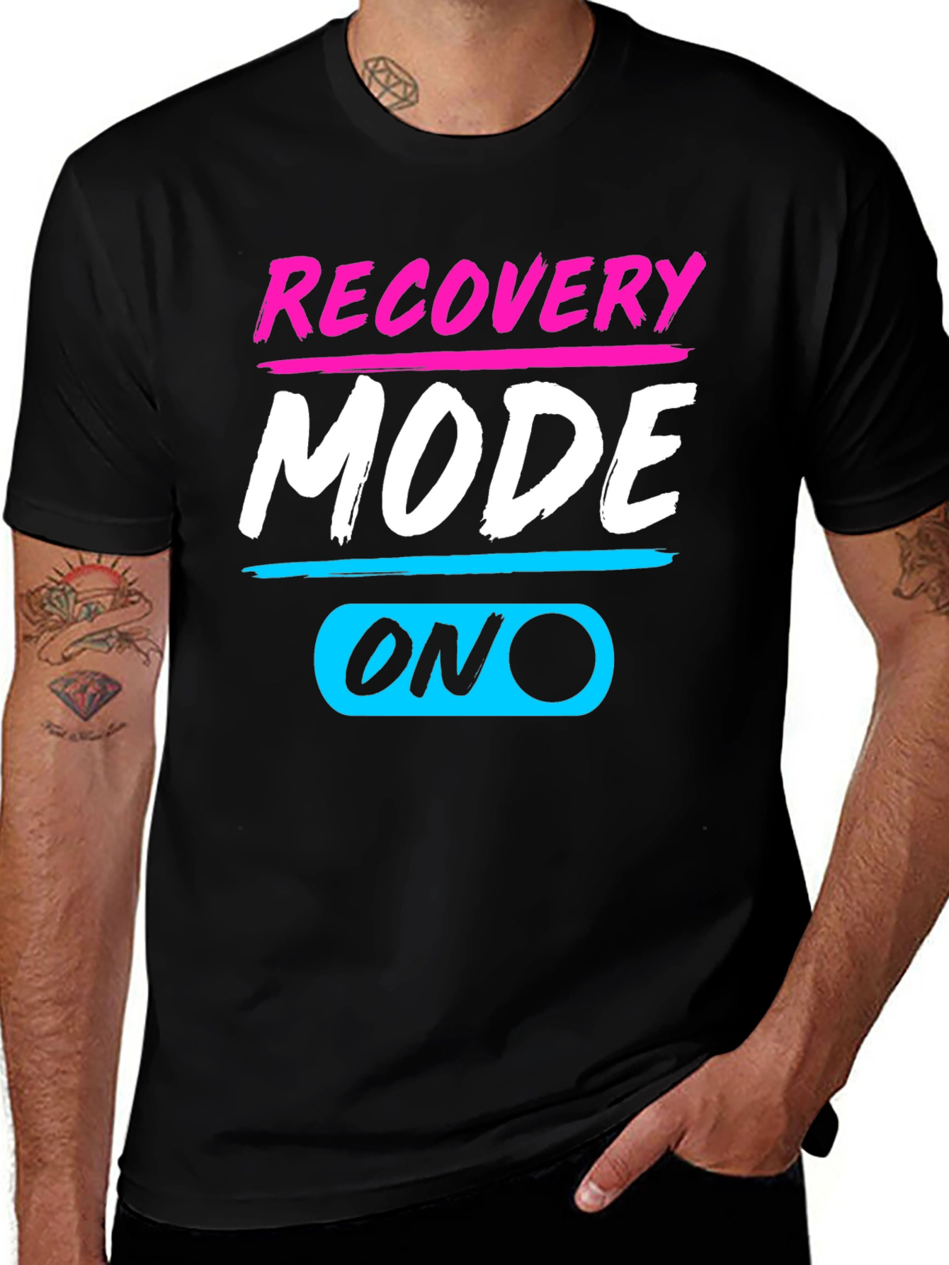 Variant 27 of Recovery Mode On Black T-Shirt