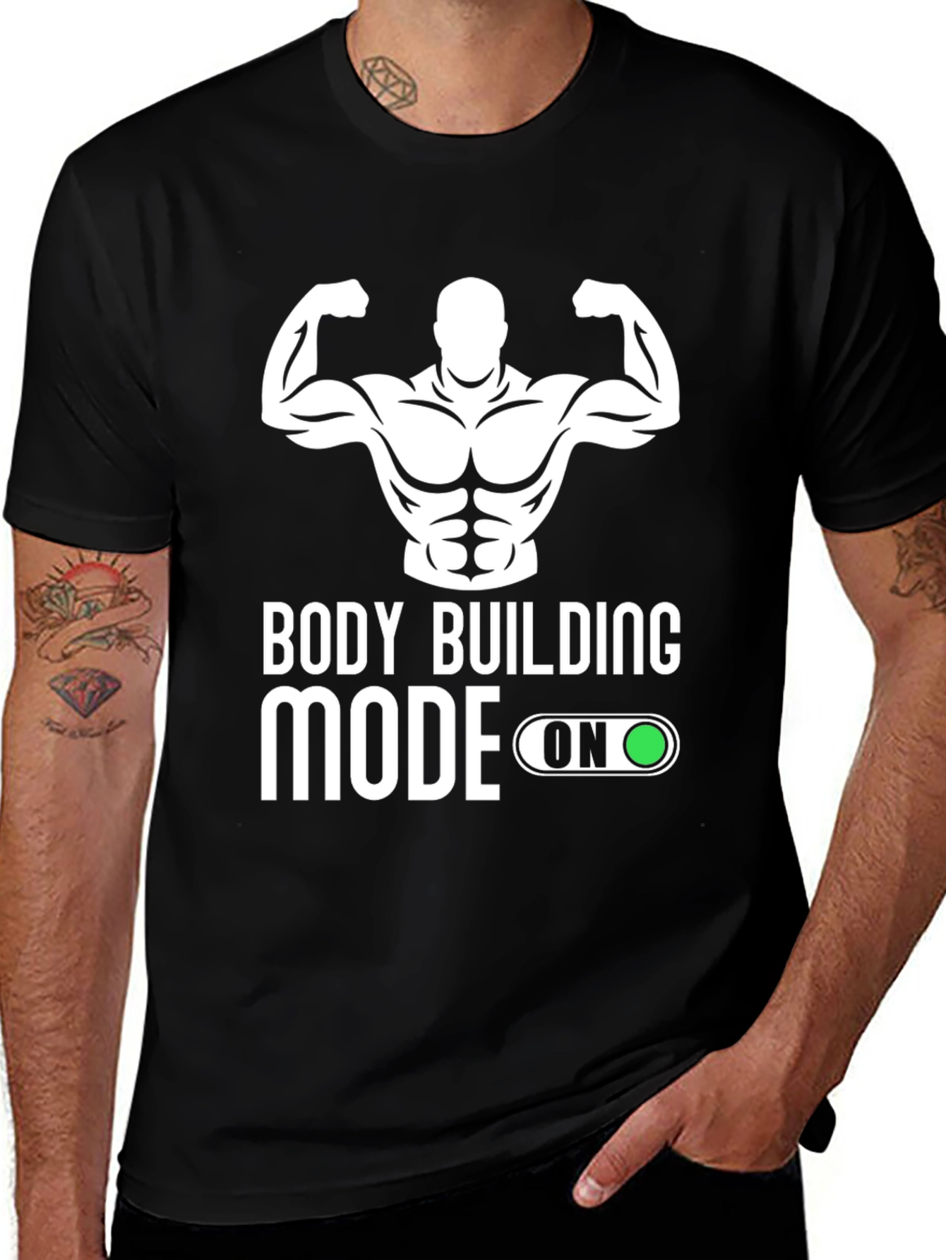 Variant 19 of Bodybuilding Mode On T-Shirt - Gym Fitness Apparel