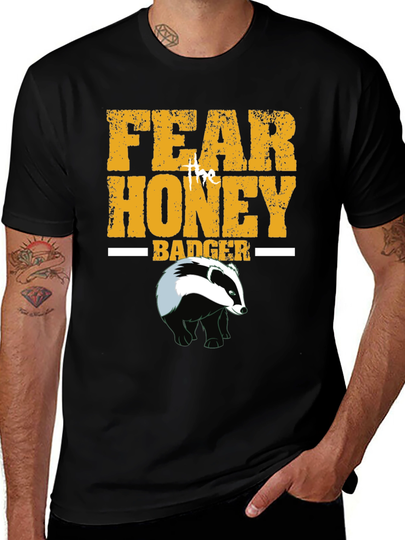 Variant 25 of Fear The Honey Badger Graphic T-Shirt