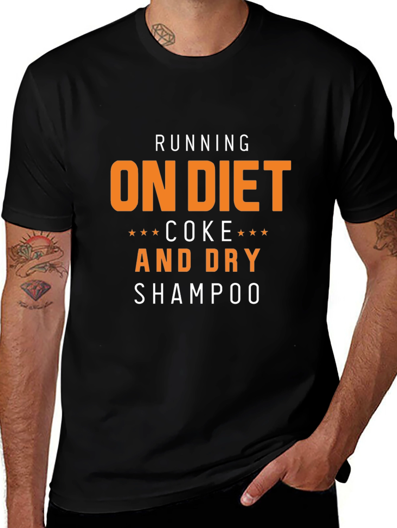 Variant 2 of Running on Diet Coke and Dry Shampoo T-Shirt