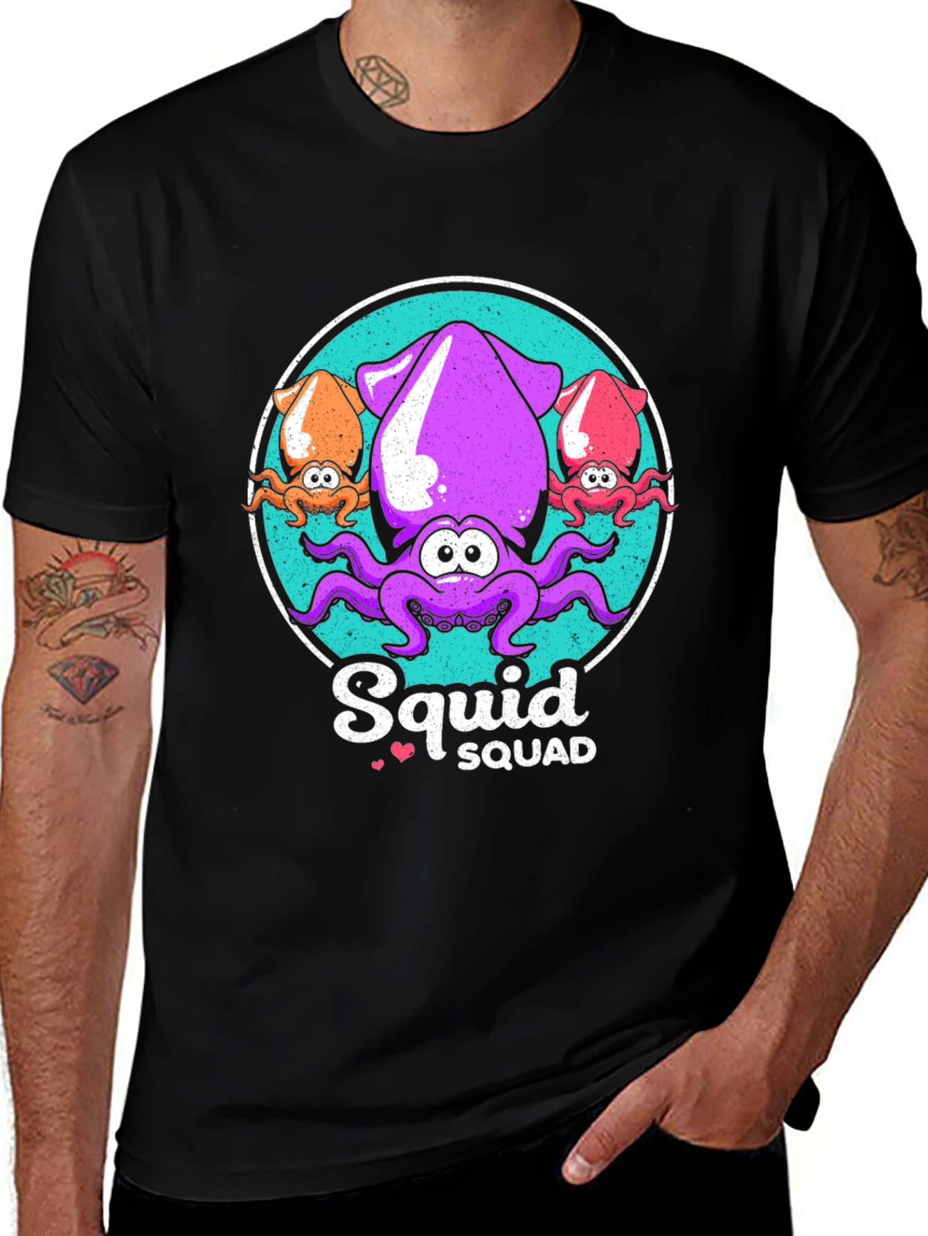 Variant 28 of Squid Squad Graphic T-Shirt - Cute & Fun Design
