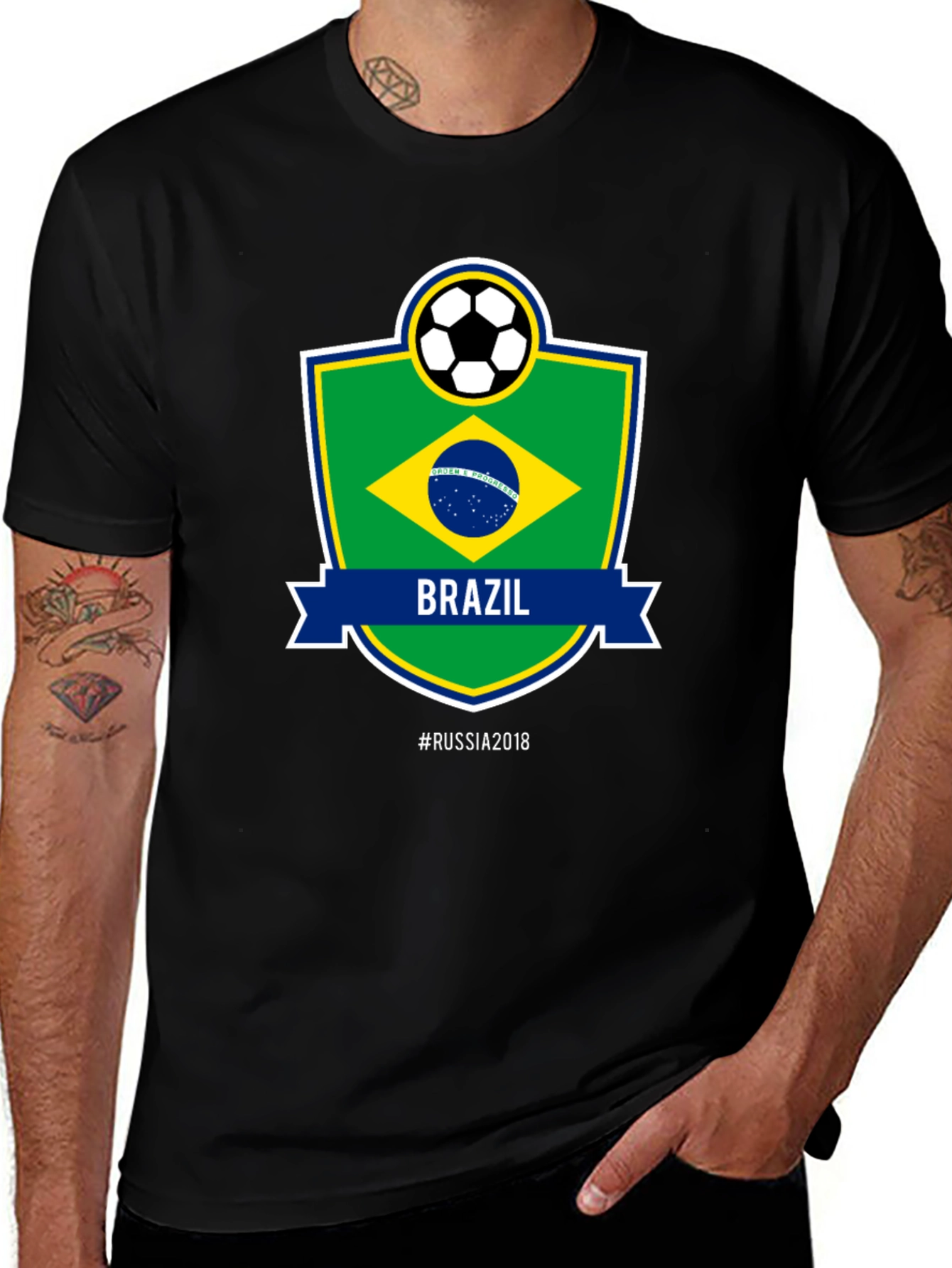 Brazil Soccer Fan T-Shirt - #Russia2018