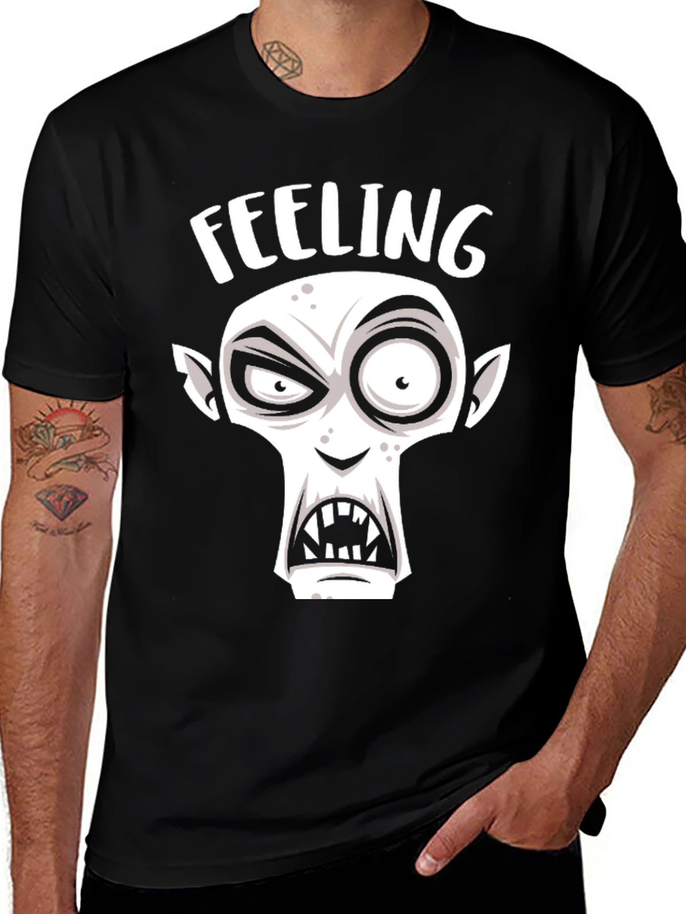 Variant 26 of Funny Vampire Graphic T-Shirt