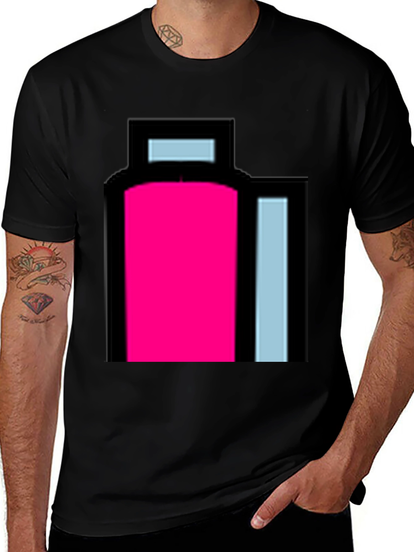 Variant 4 of Pixelated Potion Black T-Shirt