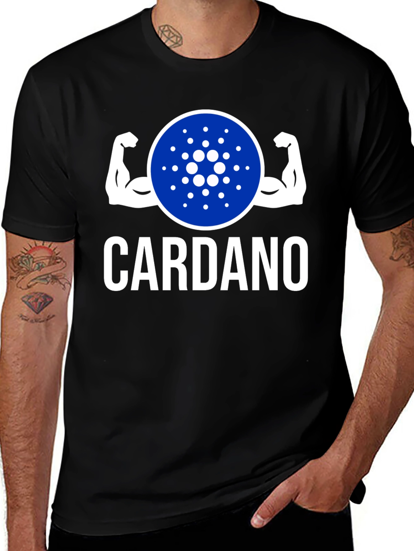 Cardano Muscle T-Shirt - Crypto Lover's Tee