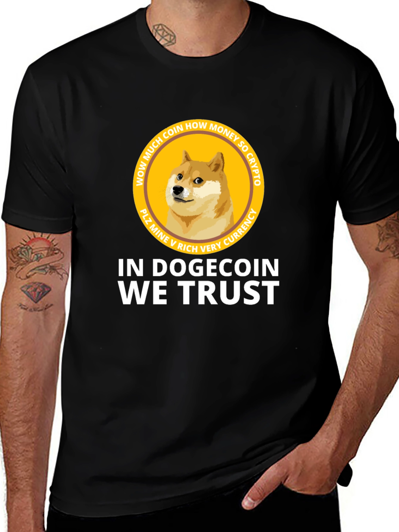 Dogecoin Crypto T-Shirt - 'In Dogecoin We Trust'