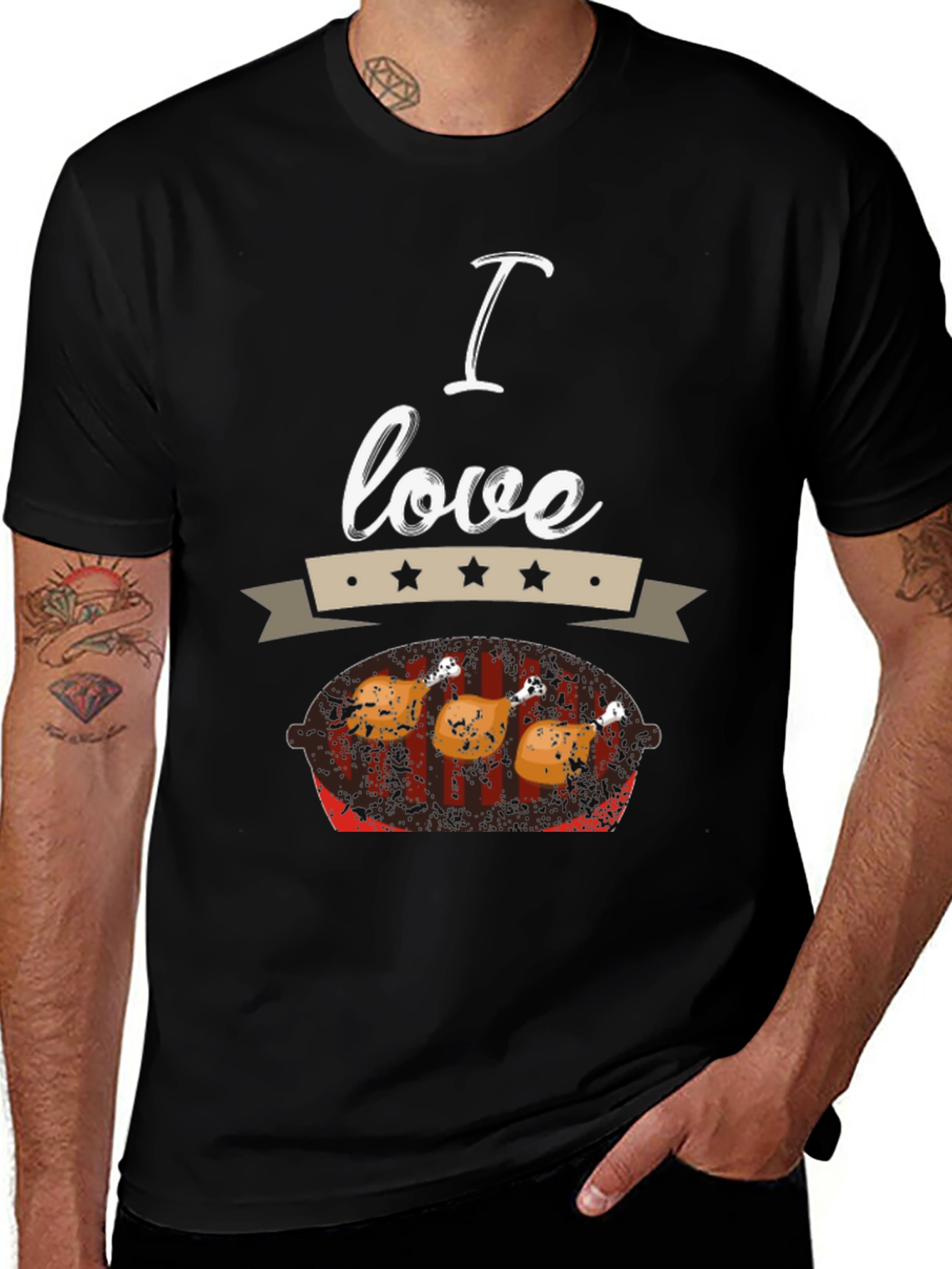 Variant 22 of I Love Chicken BBQ T-Shirt - Grill Master Tee