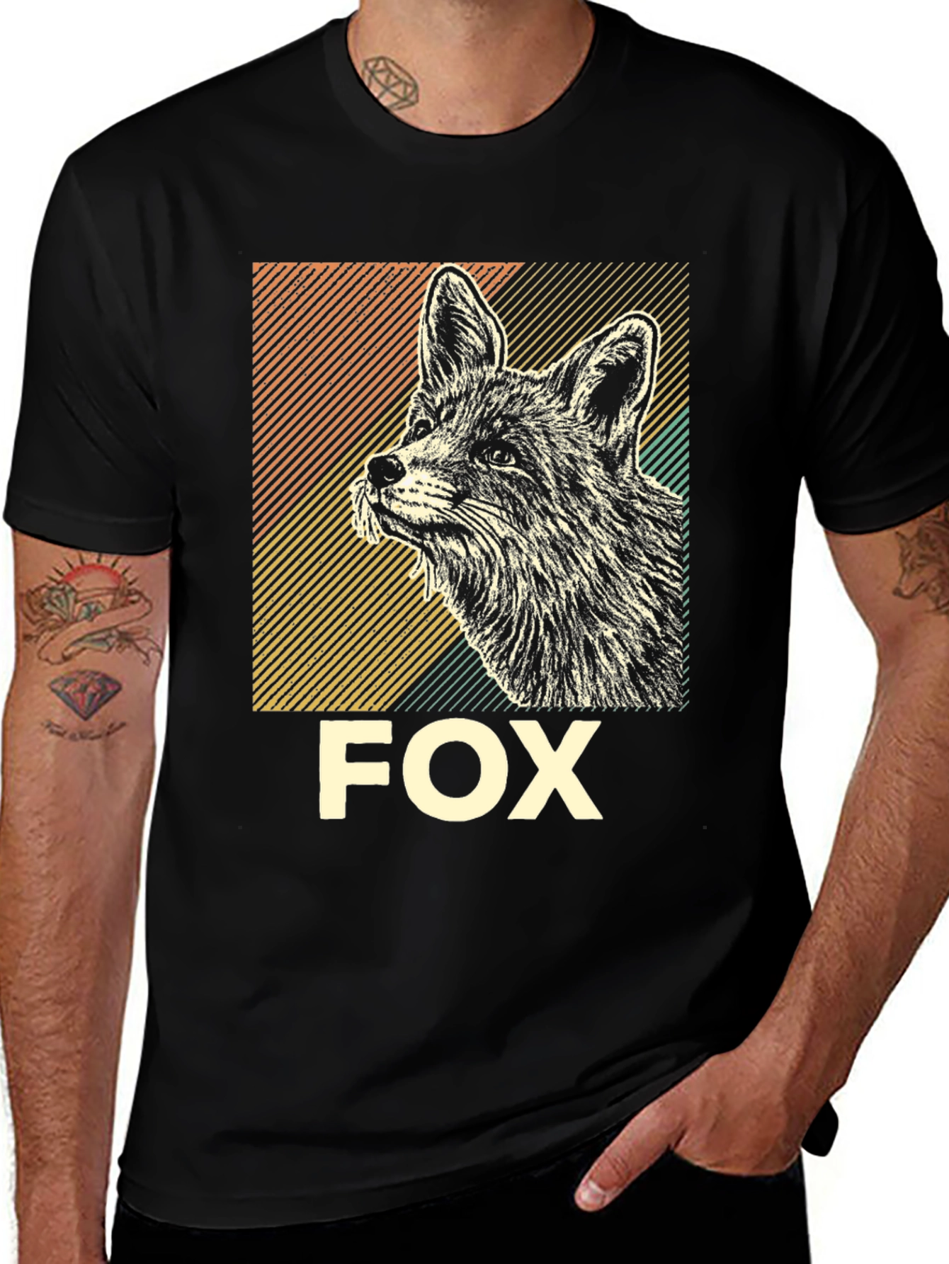 Variant 29 of Fox Graphic T-Shirt - Vintage Animal Tee
