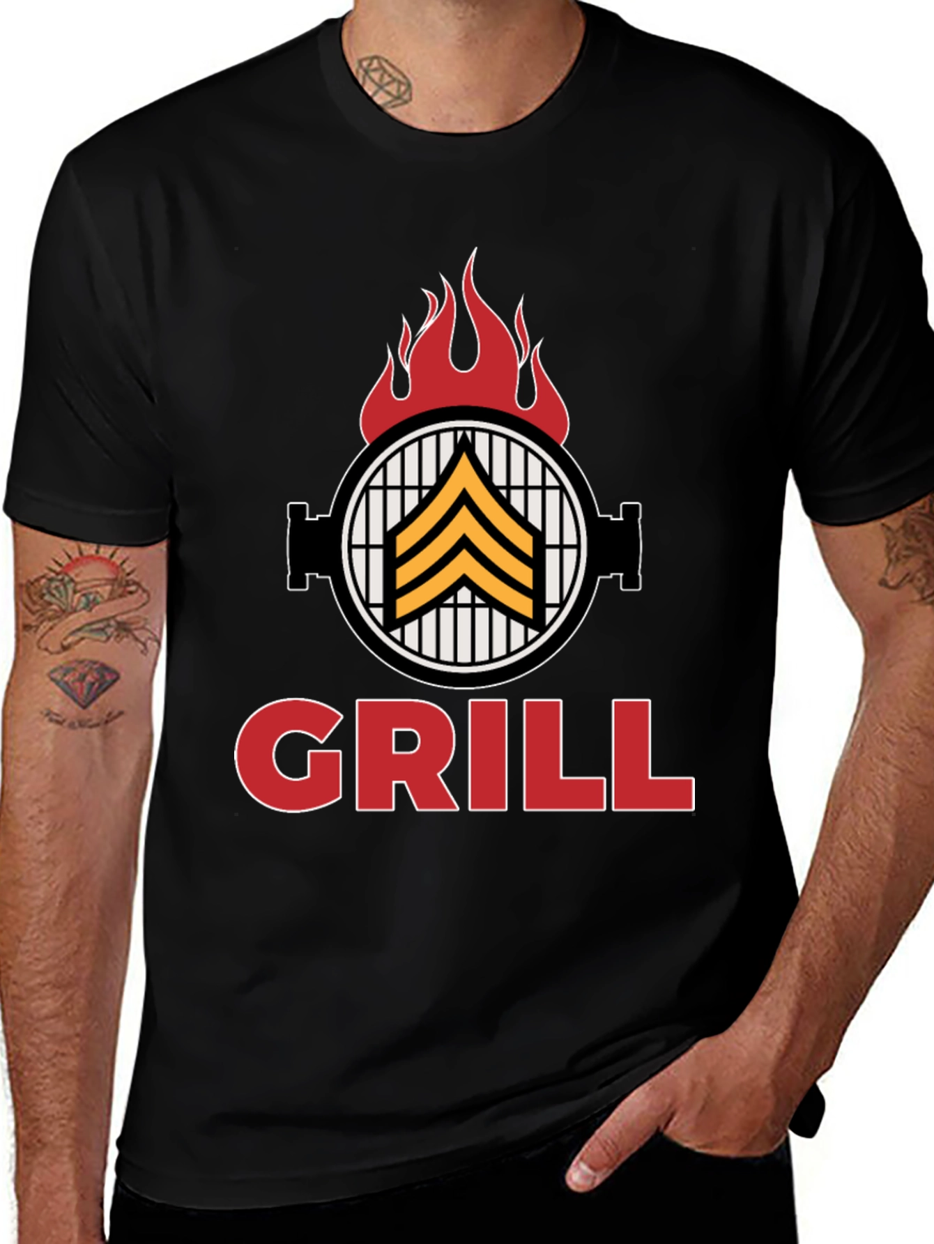 Variant 21 of Grill Sergeant T-Shirt - BBQ Humor Tee